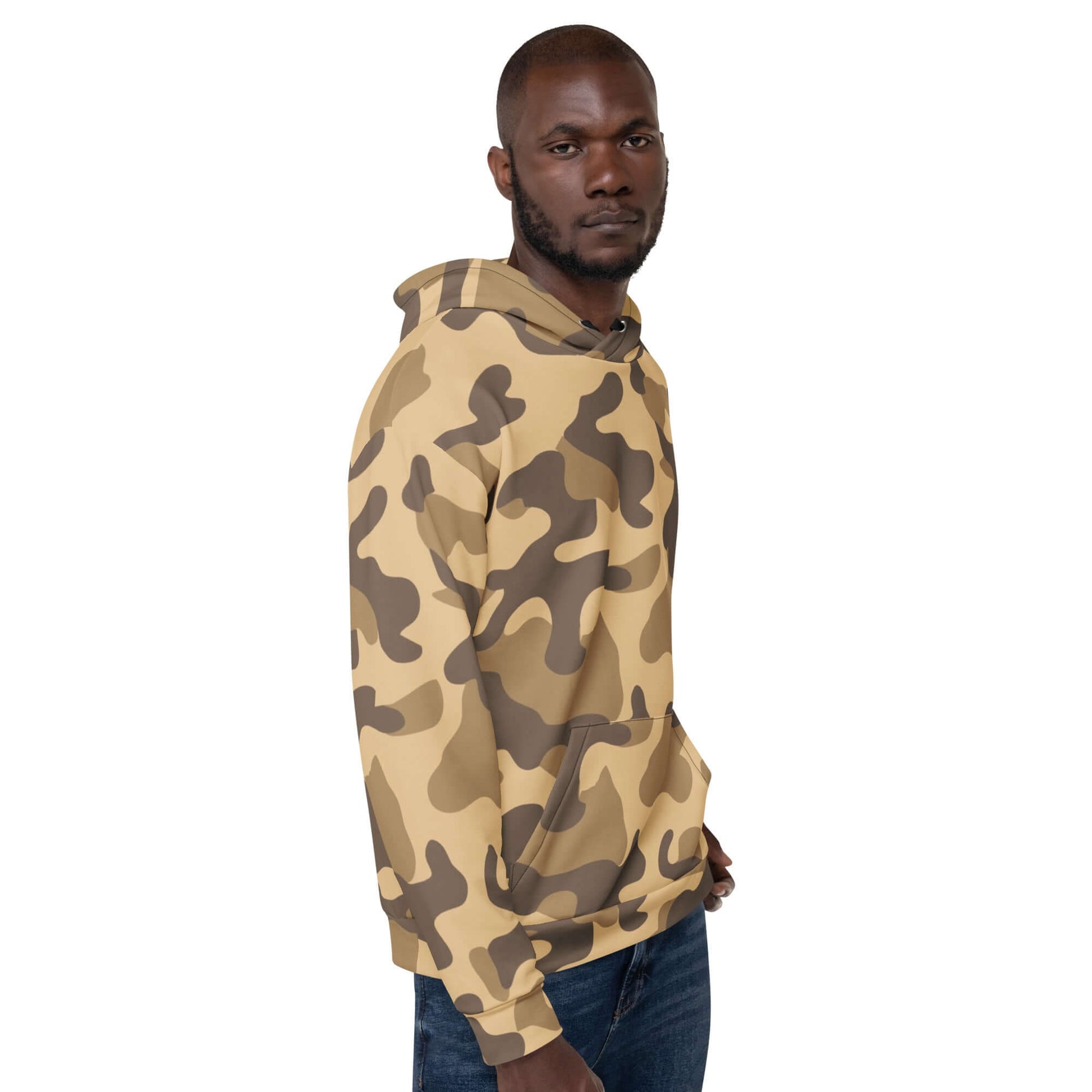 Camo Colors | Army-Style Hoodie in Khaki Camo