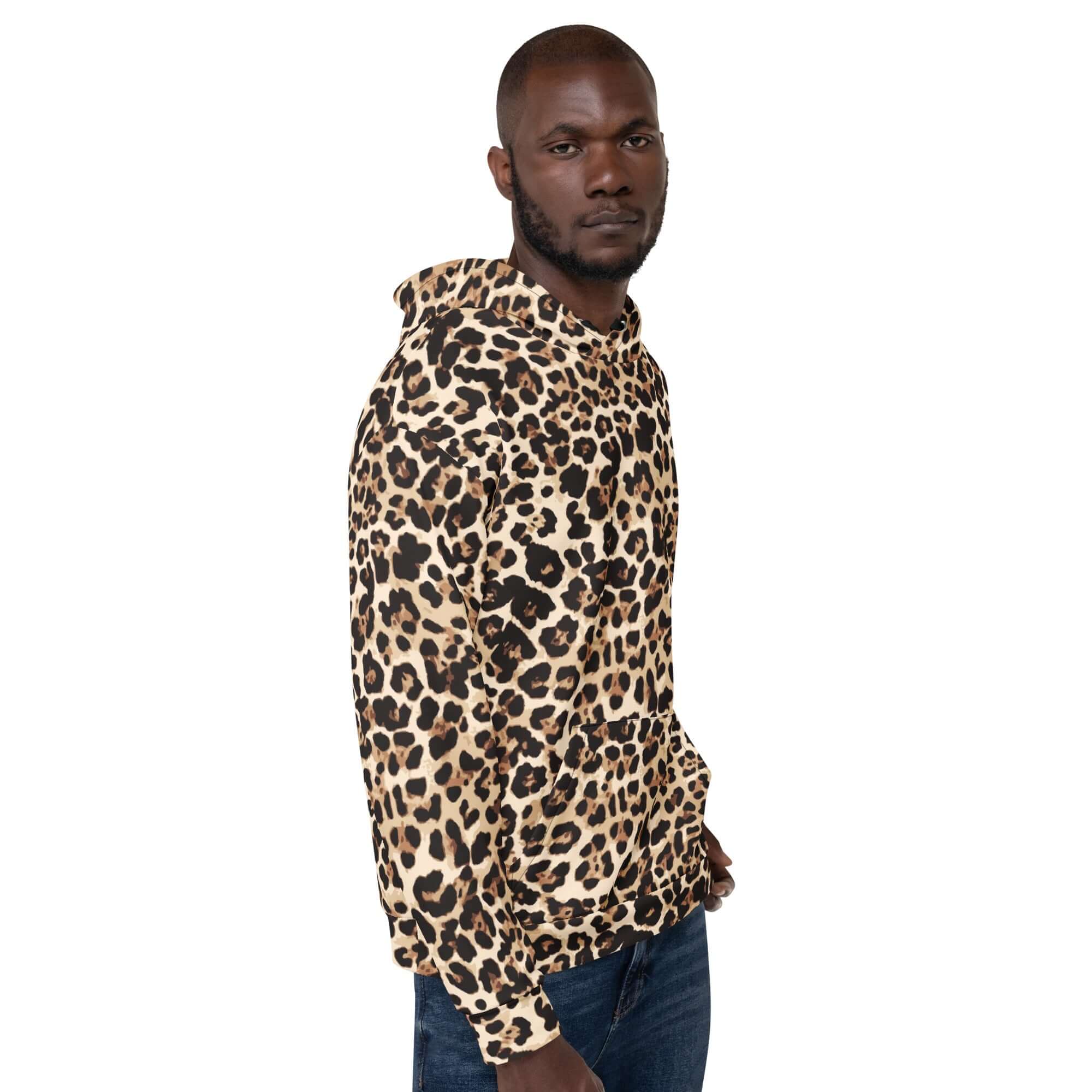 Camo Colors | Classic Leopard Print Hoodie | Unisex Design
