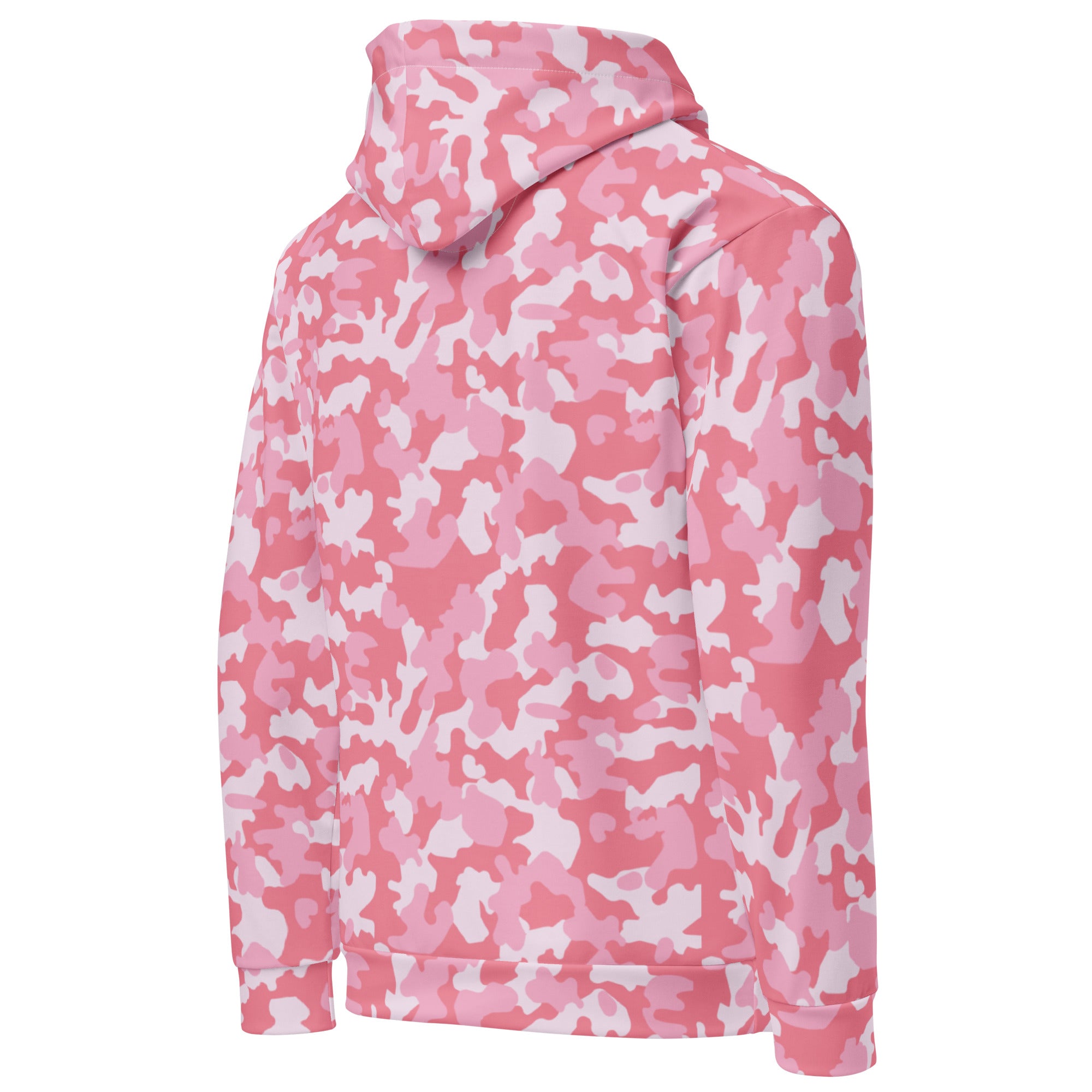 Unisex Hoodie | Camouflage Pattern with Three Shades of Pink Camo Colors