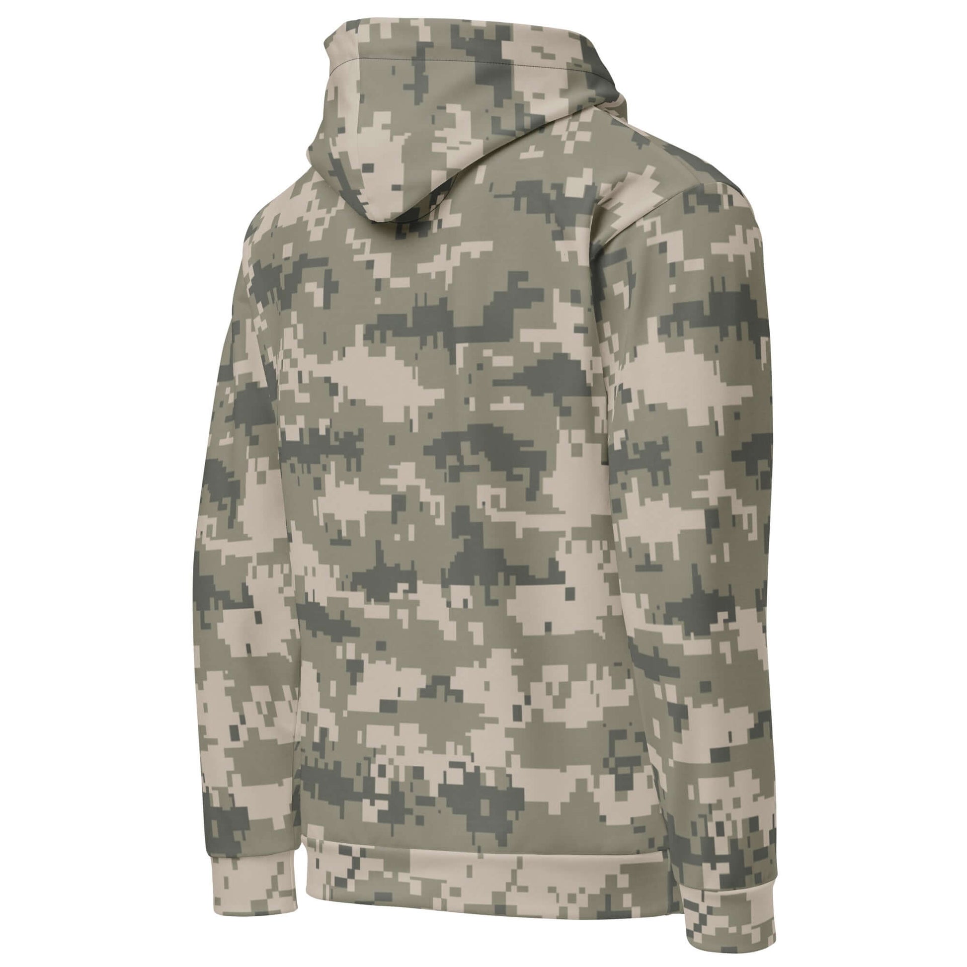 Soft and Heavy Camo Hoodie in Khaki Pixel Print | Camo Colors