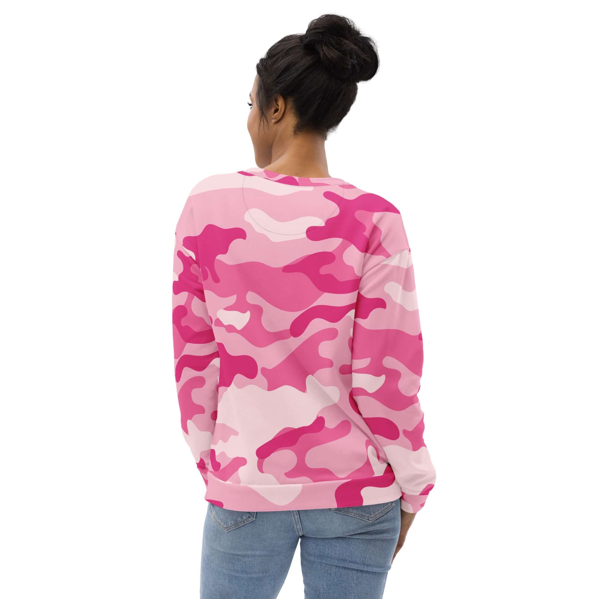 Camo Sweatshirt | Unisex | Lavender Pink Camo Colors