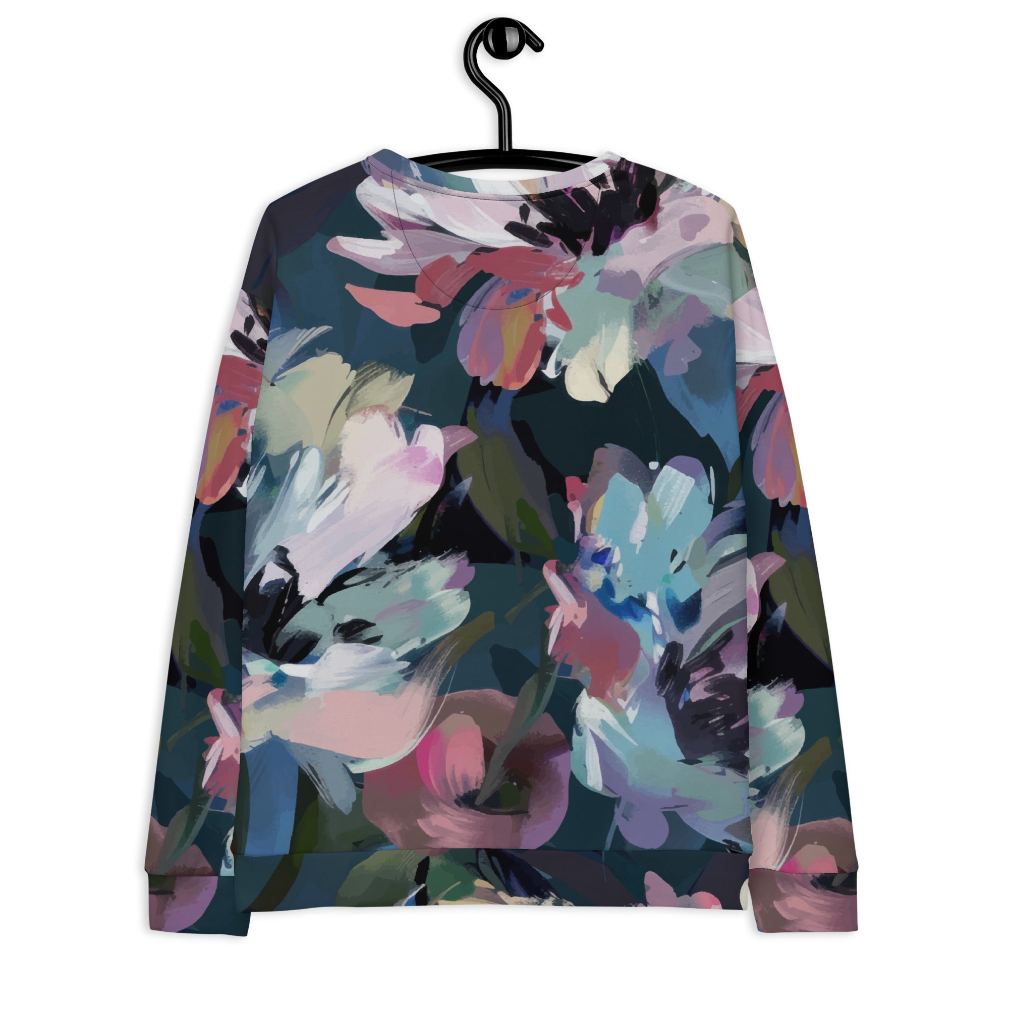 Sweet Watercolor Flower Sweatshirt | Pastel Colors | Unisex Camo Colors