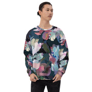Sweet Watercolor Flower Sweatshirt | Pastel Colors | Unisex Camo Colors
