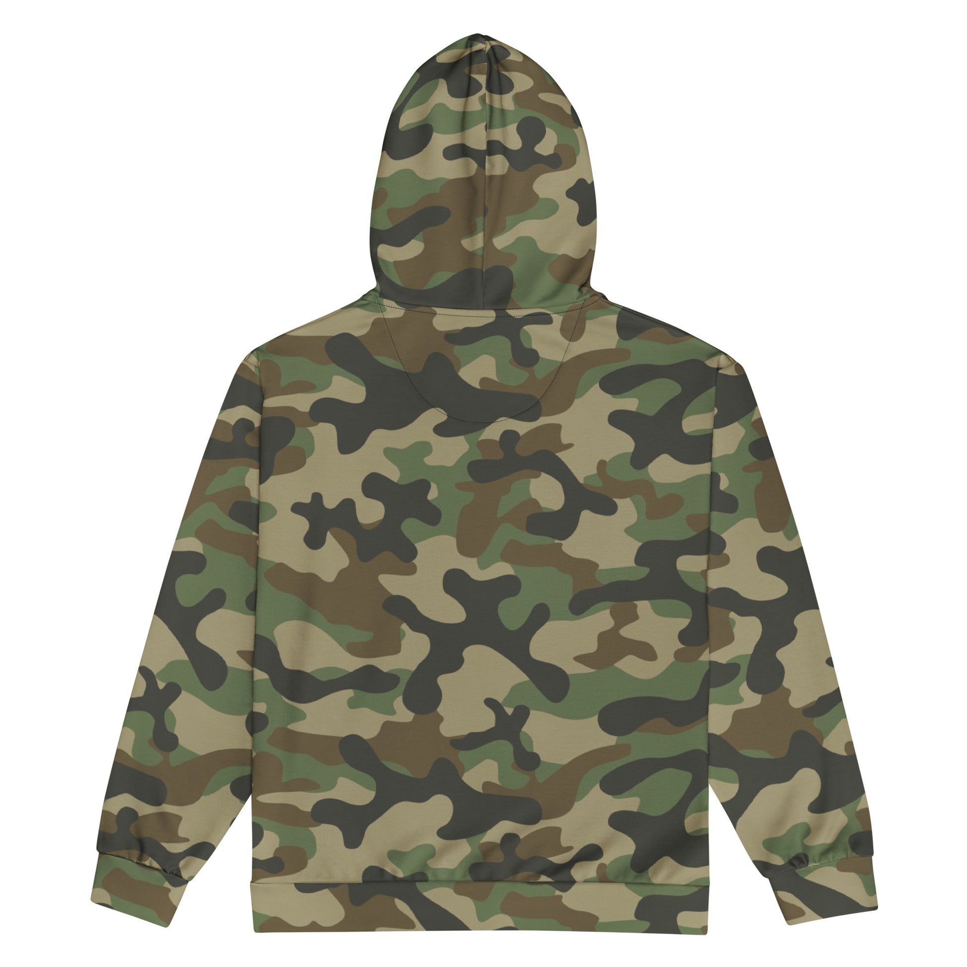 Zip Up Camo Hoodie | Unisex | Military Brown Camouflage style Camo Colors