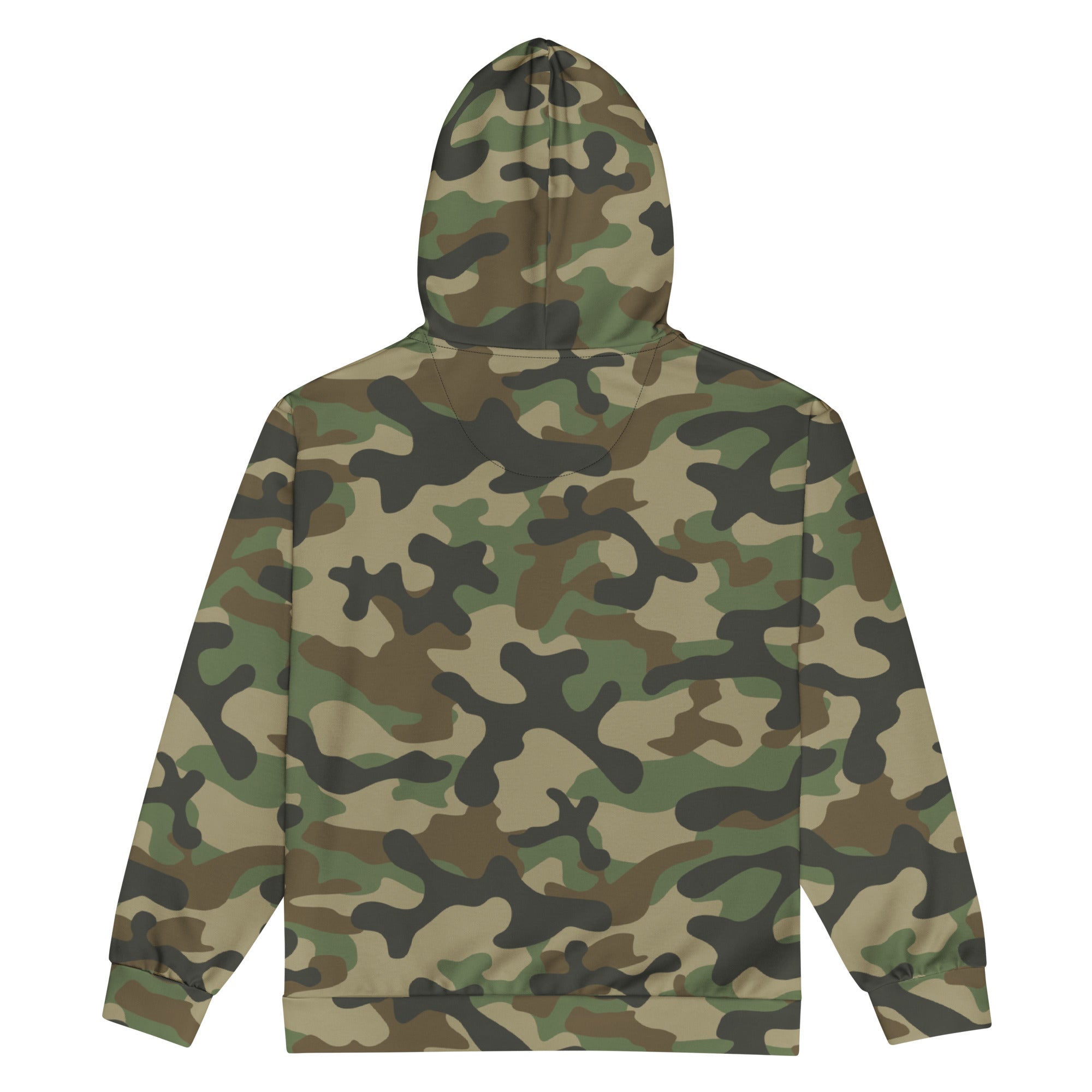 Zip Up Camo Hoodie | Unisex | Military Brown Camouflage style Camo Colors