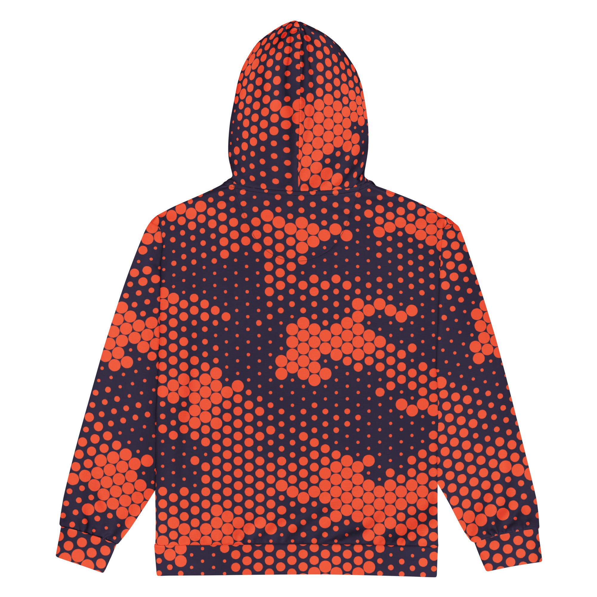 Zip Up Camo Hoodie | Unisex | Orange & Blue Camouflage style Camo Colors
