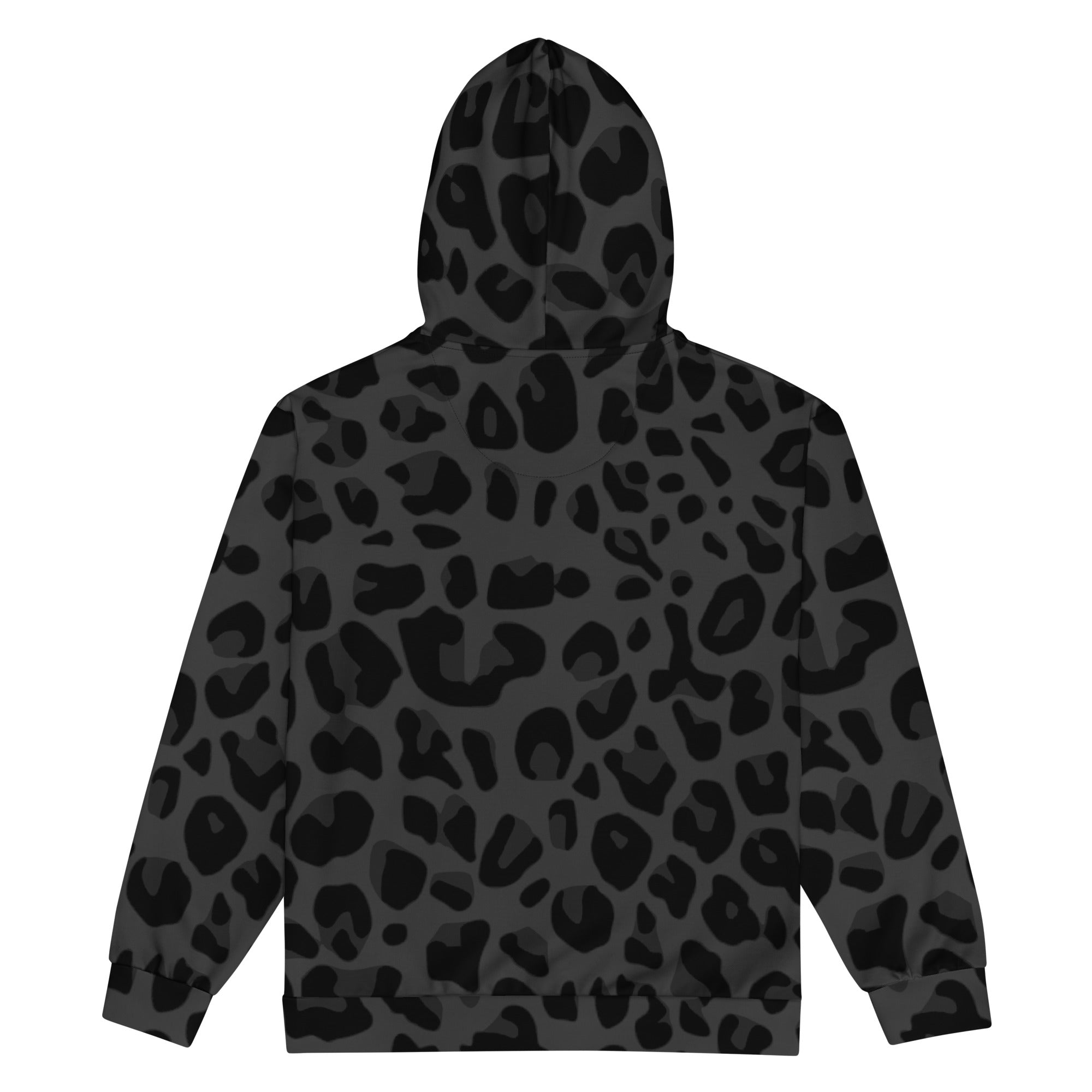 Black Puma Print Zip-Up Hoodie | Stylish & Durable | Camo Colors