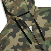 Zip Up Camo Hoodie | Unisex | Military Brown Camouflage style Camo Colors