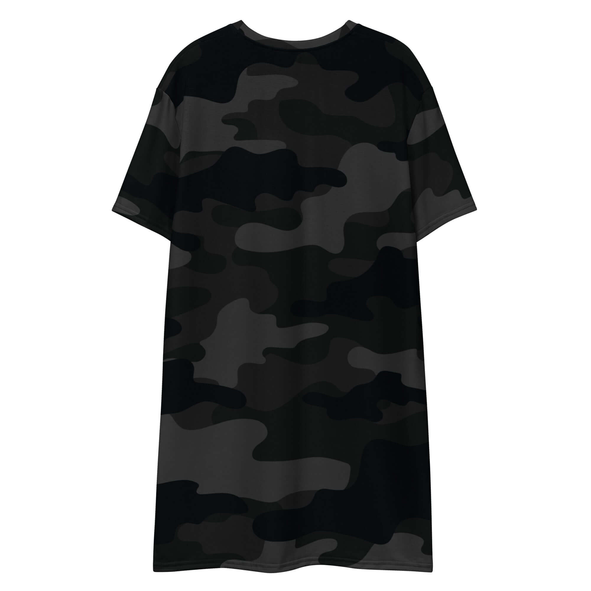 Black Camo T-shirt Dress For Women | Camo Colors
