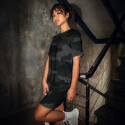 Black Camo T-shirt Dress For Women | Camo Colors