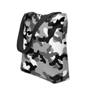 Camo Tote Bag | Black, Gray, and White Camouflage Camo Colors