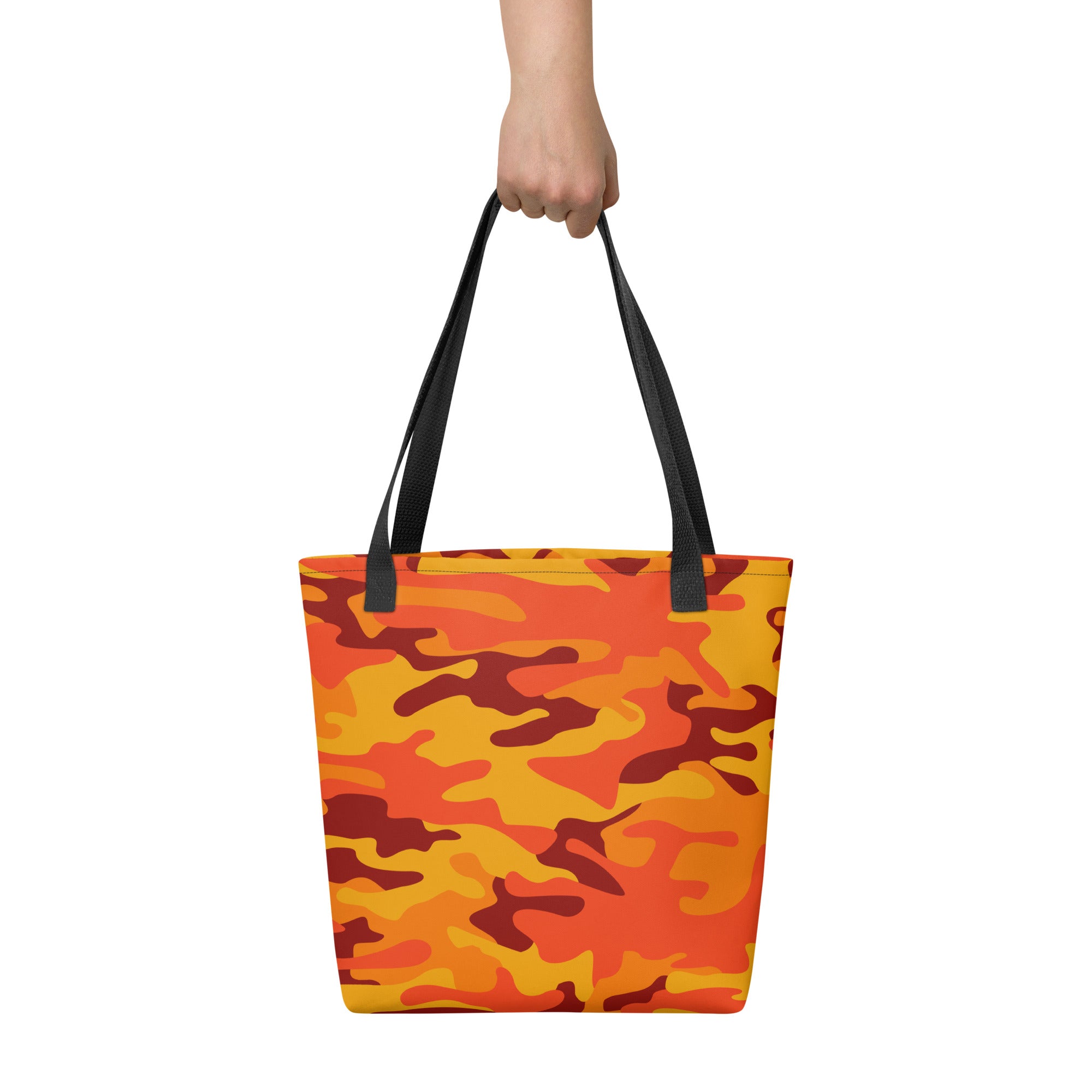 Camo Tote Bag | Orange & Red Camouflage Camo Colors