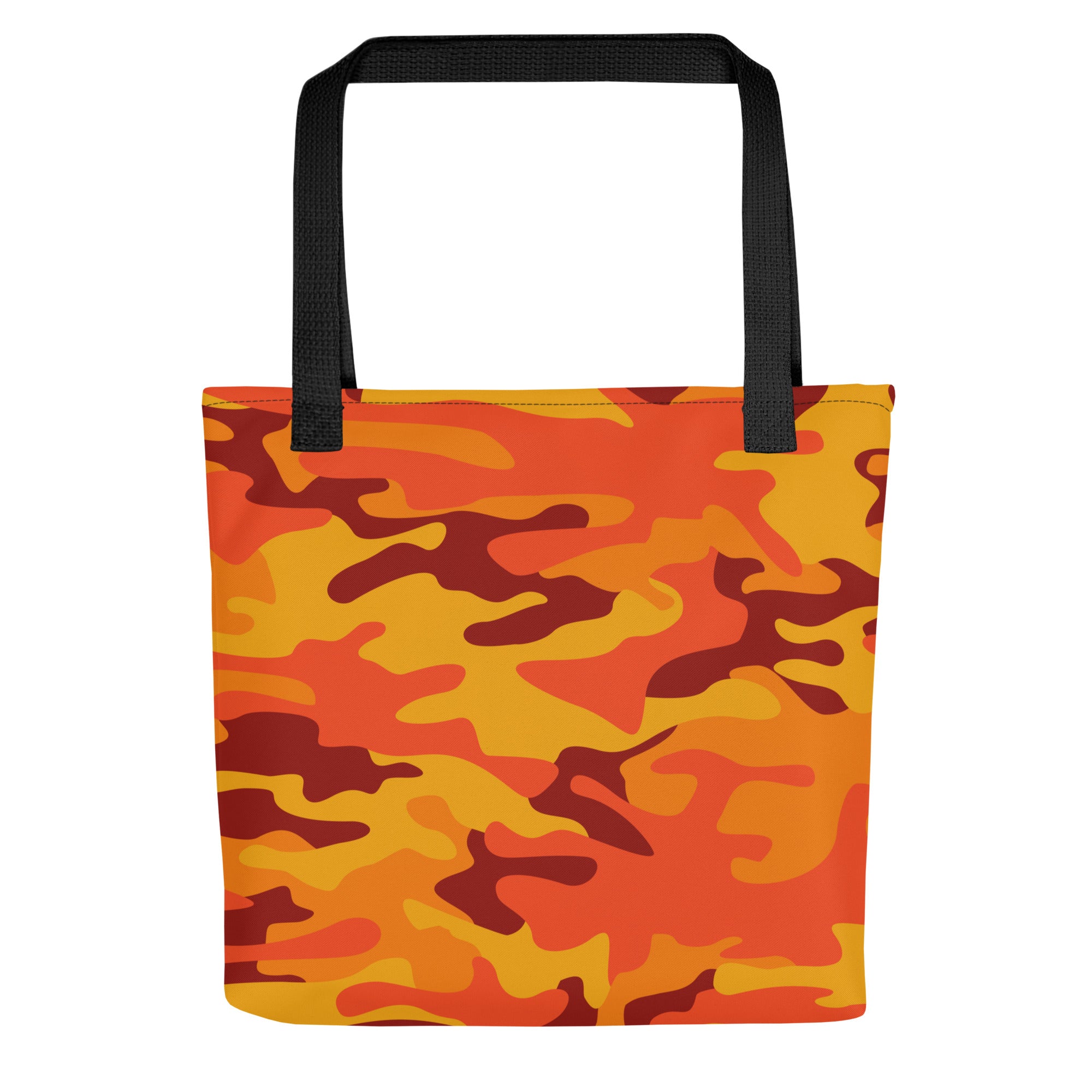 Camo Tote Bag | Orange & Red Camouflage Camo Colors