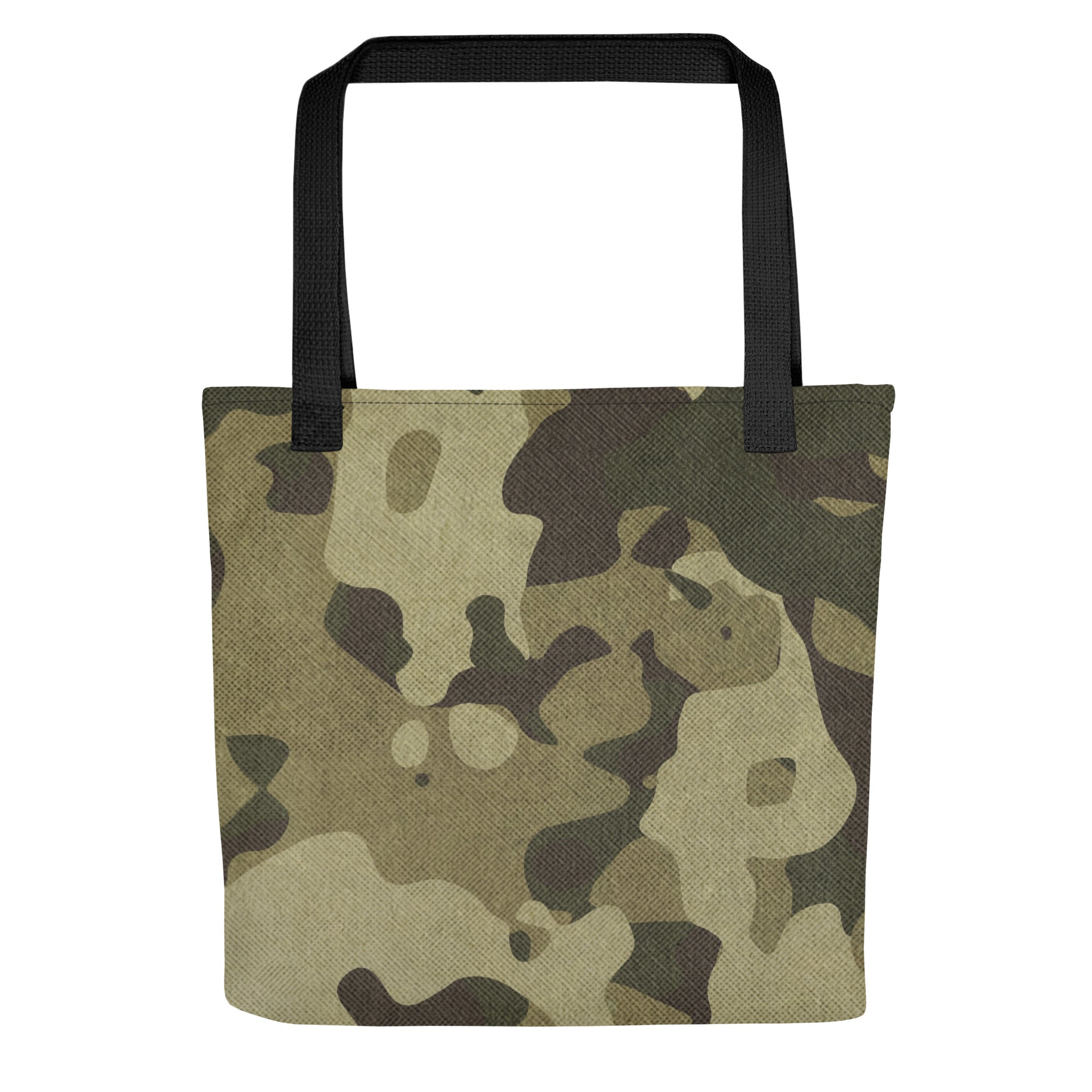 Camo Tote Bag | Green Fabric Camouflage Camo Colors