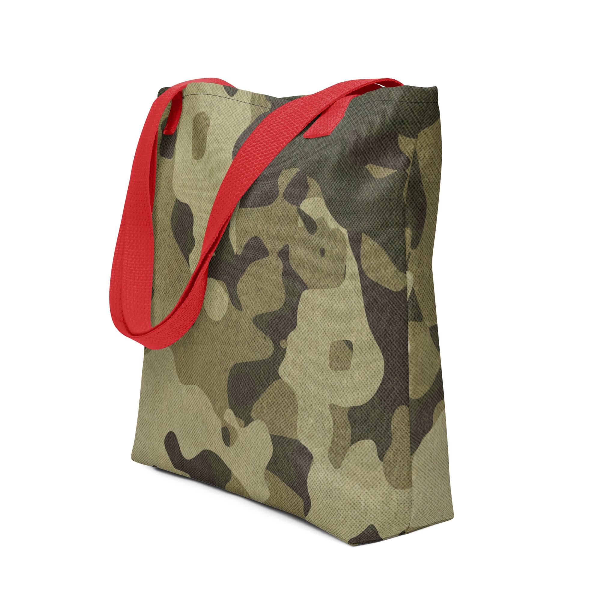 Camo Tote Bag | Green Fabric Camouflage Camo Colors