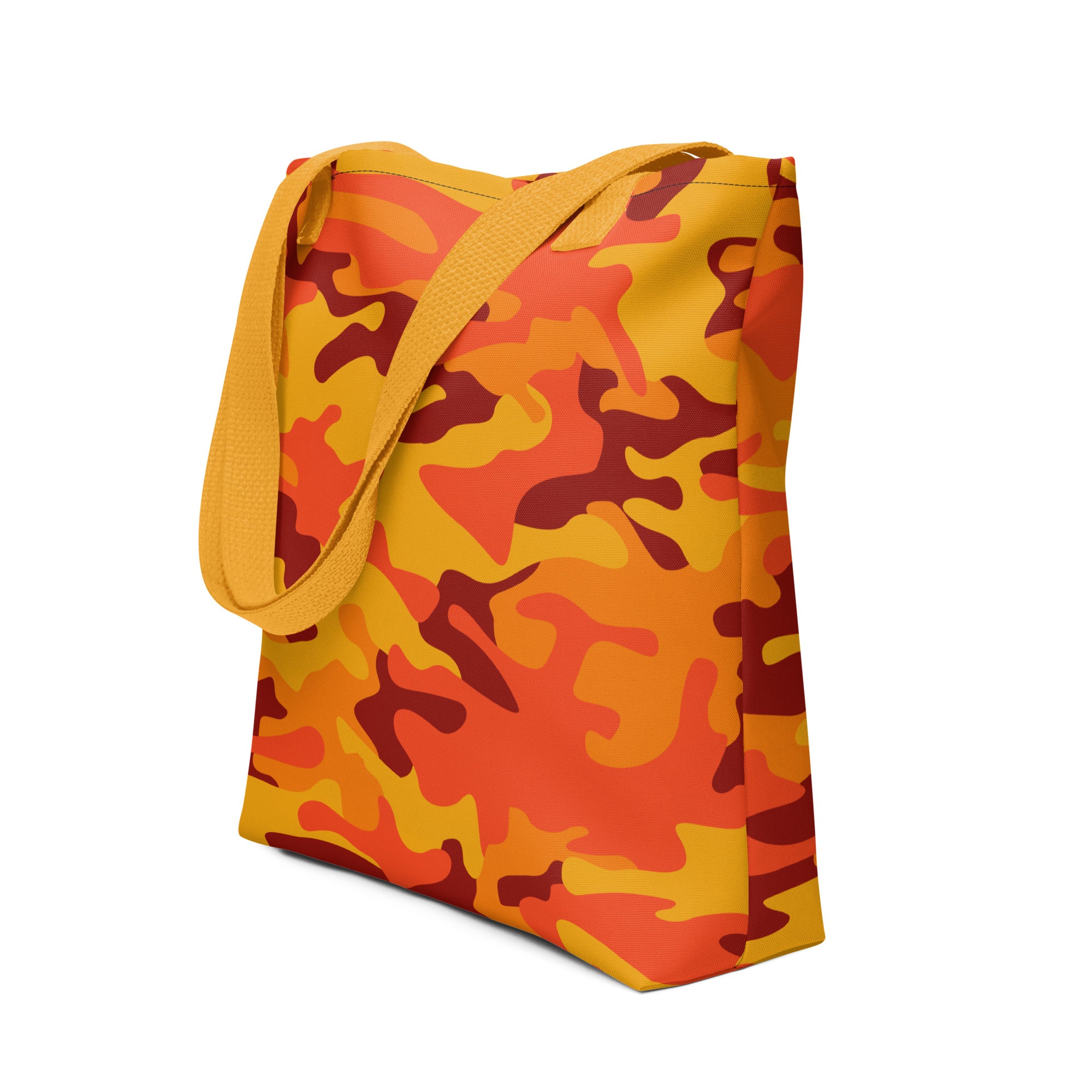 Camo Tote Bag | Orange & Red Camouflage Camo Colors
