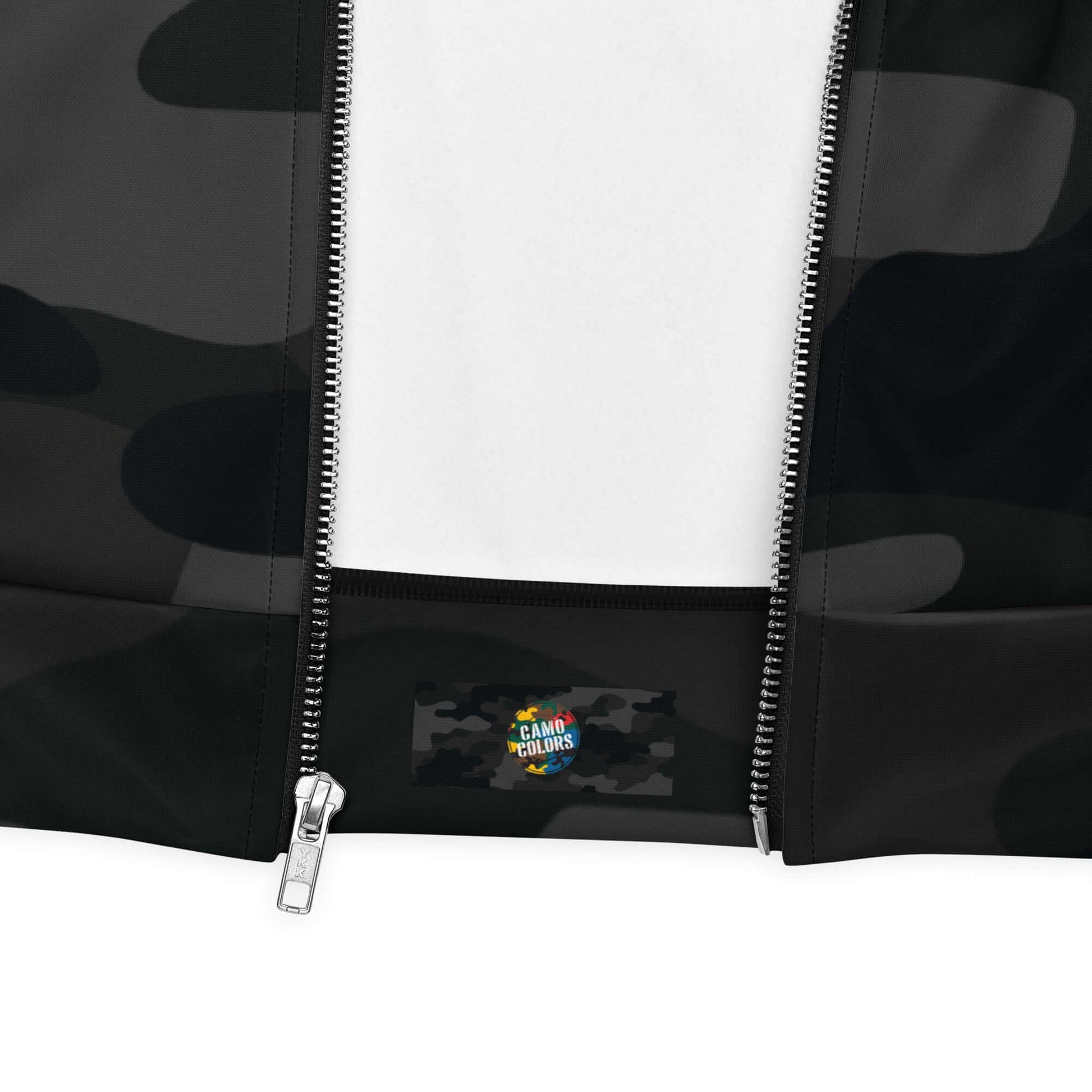 Camo Bomber Jacket | Unisex | Black Camouflage Camo Colors