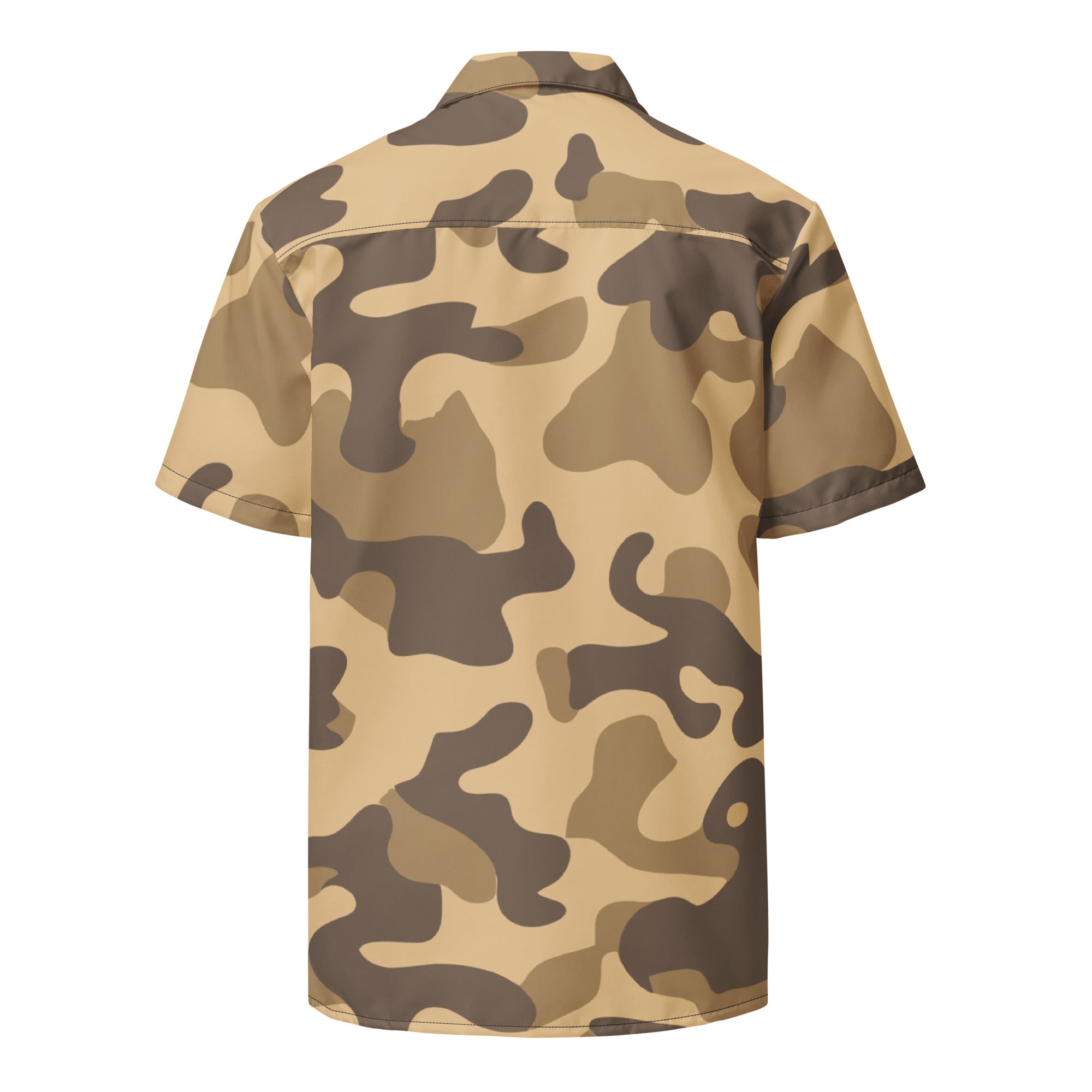 Camo Button Up Shirt | OVERSIZED FIT | Khaki Camouflage Camo Colors