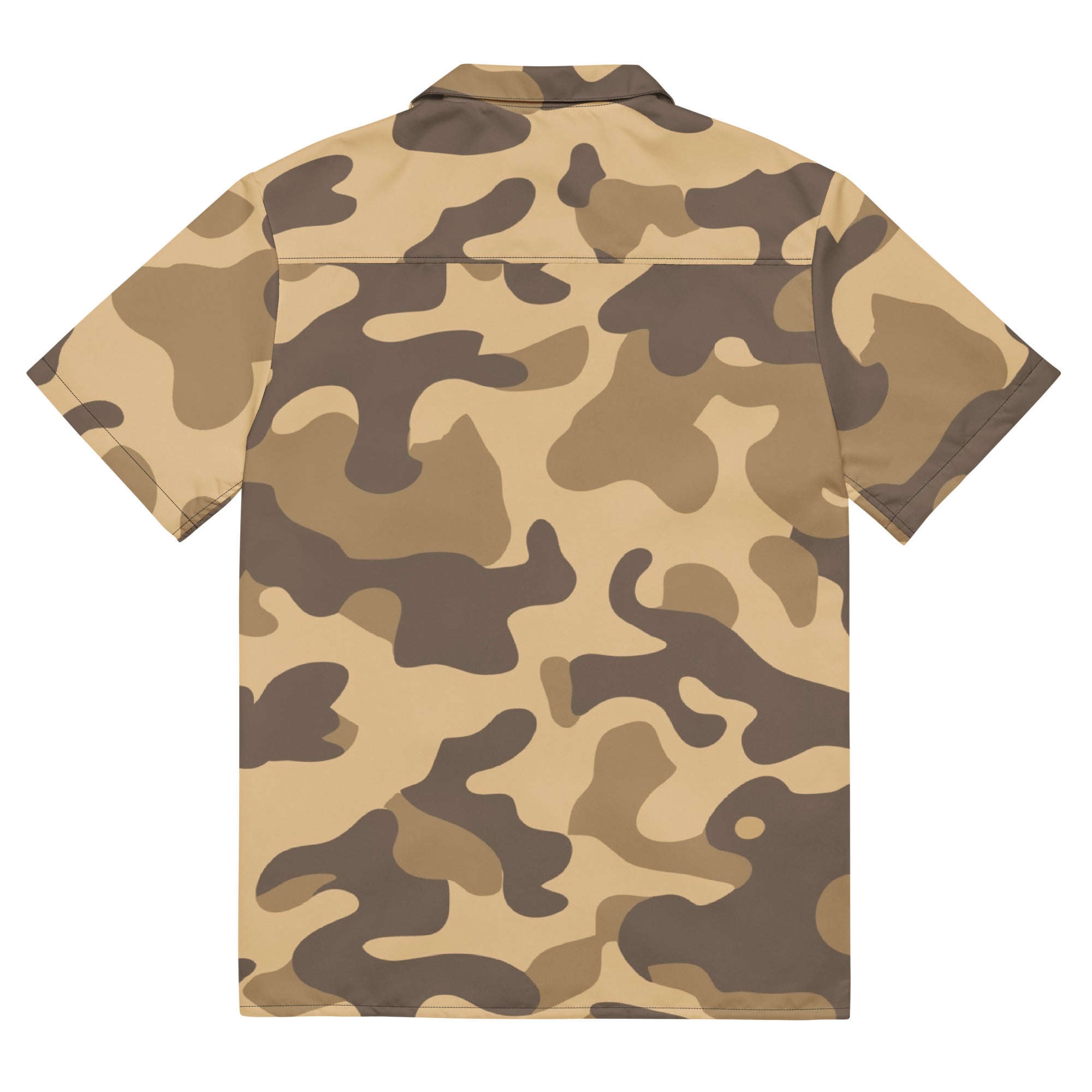 Camo Button Up Shirt | OVERSIZED FIT | Khaki Camouflage Camo Colors