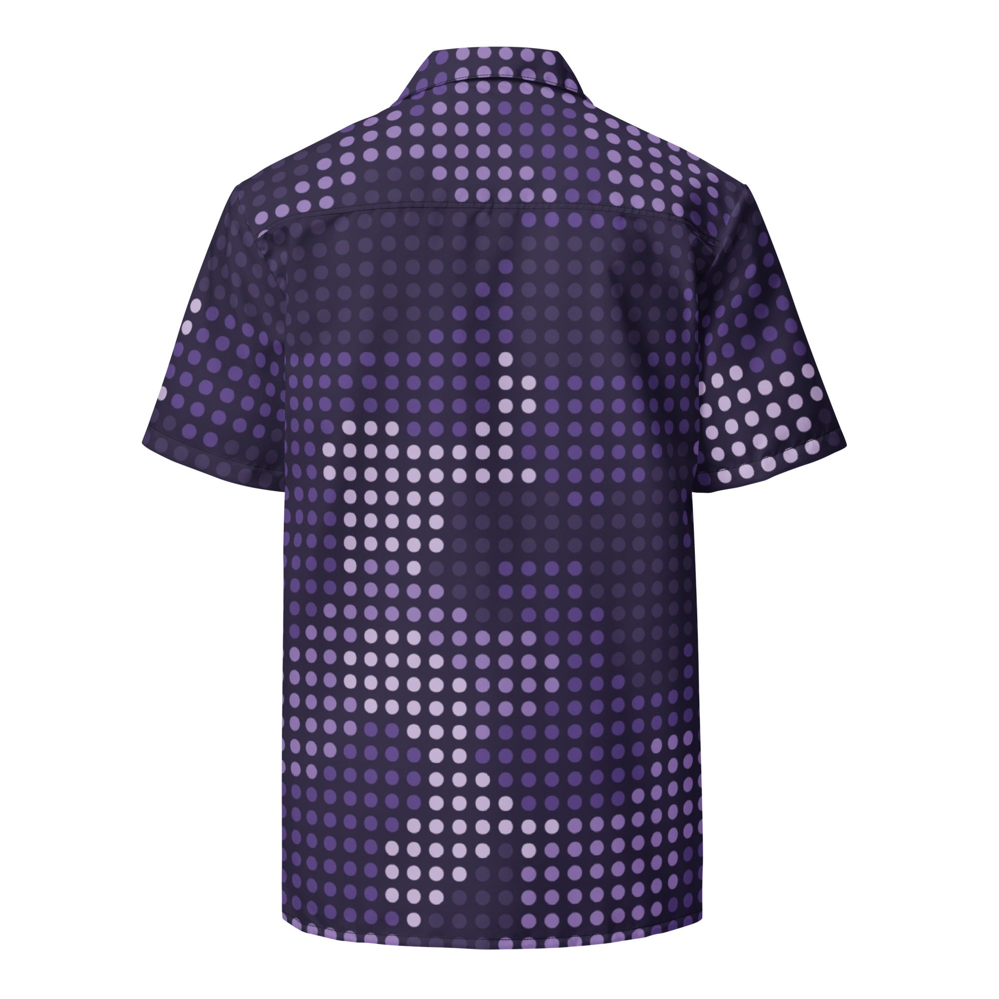 Camo Button Up Shirt | OVERSIZED FIT | Blue LED Camouflage Camo Colors