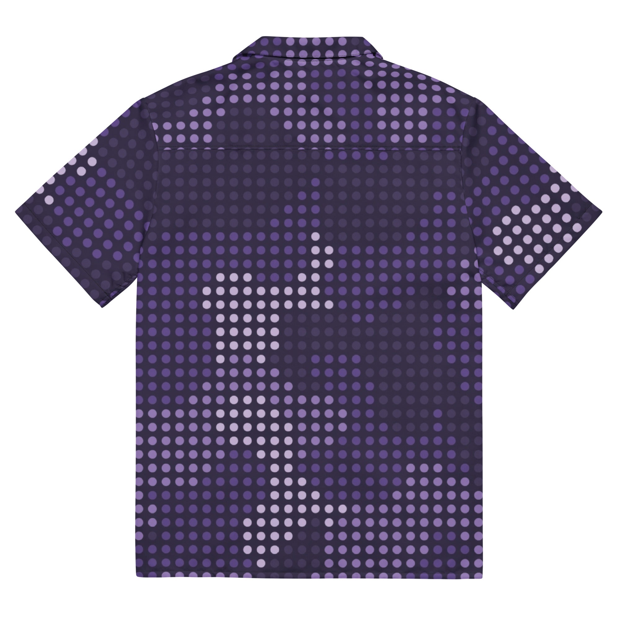 Camo Button Up Shirt | OVERSIZED FIT | Blue LED Camouflage Camo Colors