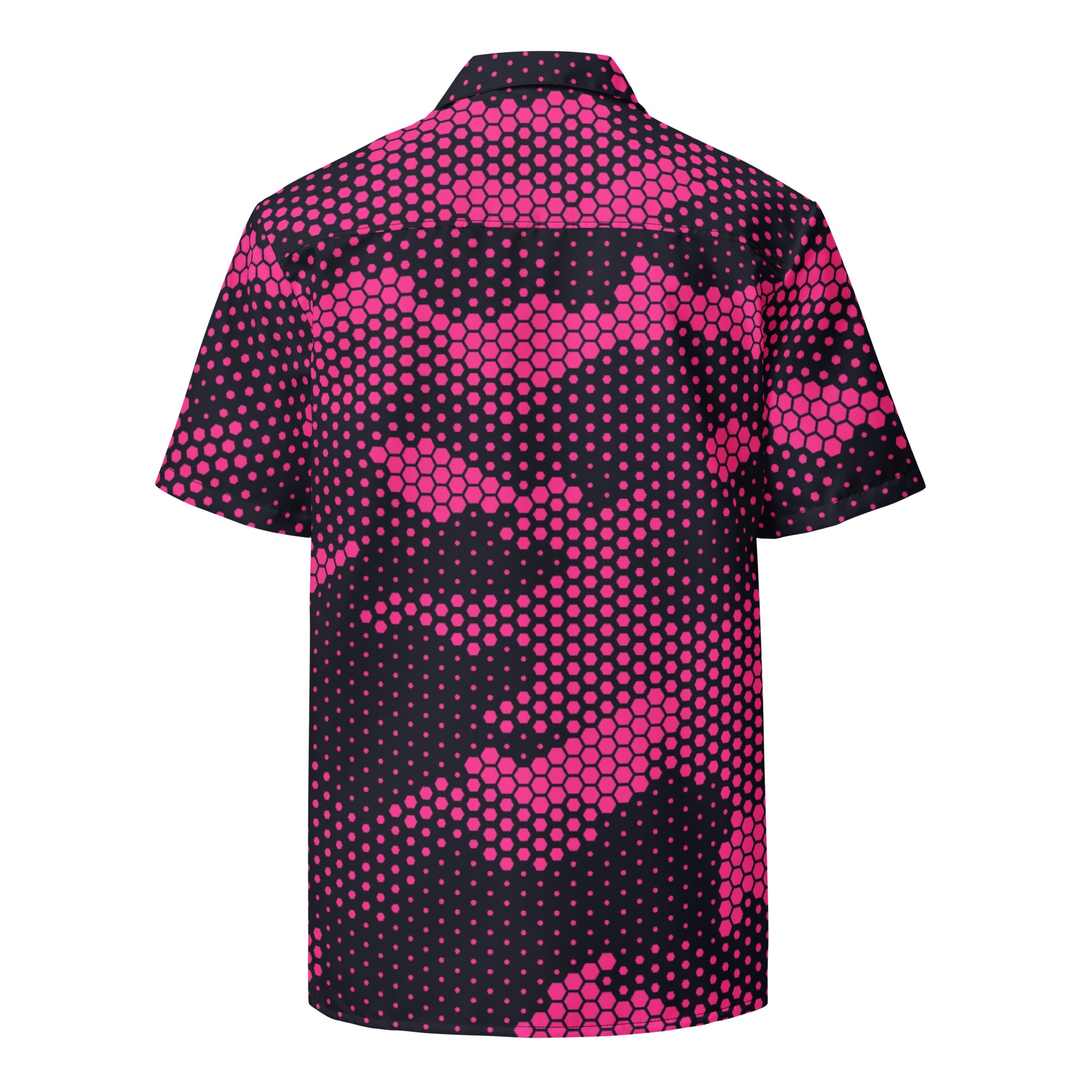 Camo Button Up Shirt | Pink Digital Dotted Camouflage Camo Colors