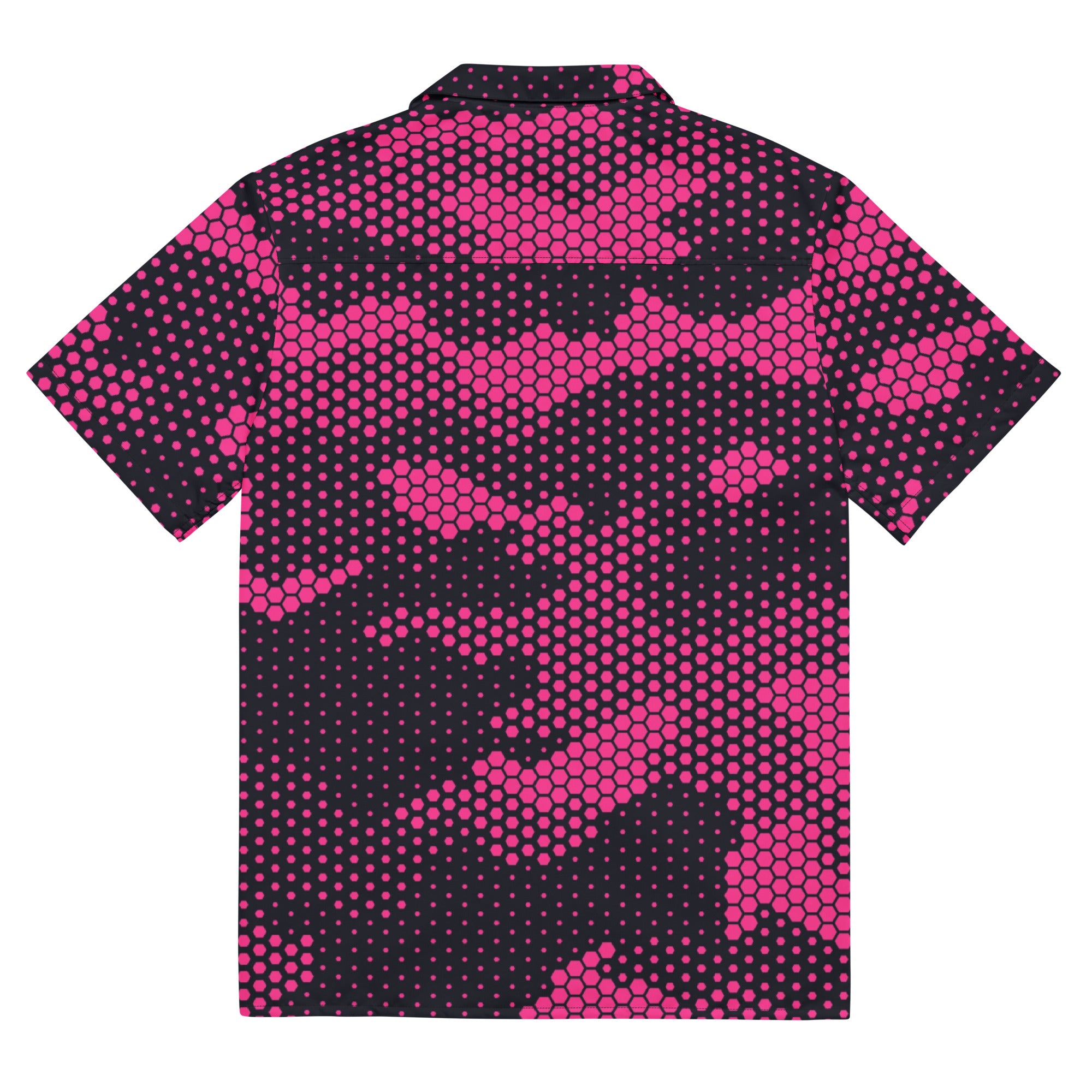 Camo Button Up Shirt | Pink Digital Dotted Camouflage Camo Colors