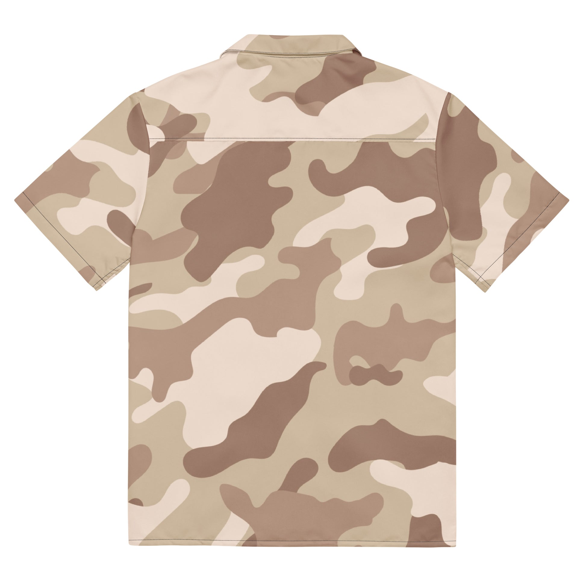 Button Up Shirt | OVERSIZED FIT | Desert Brown Camouflage Camo Colors