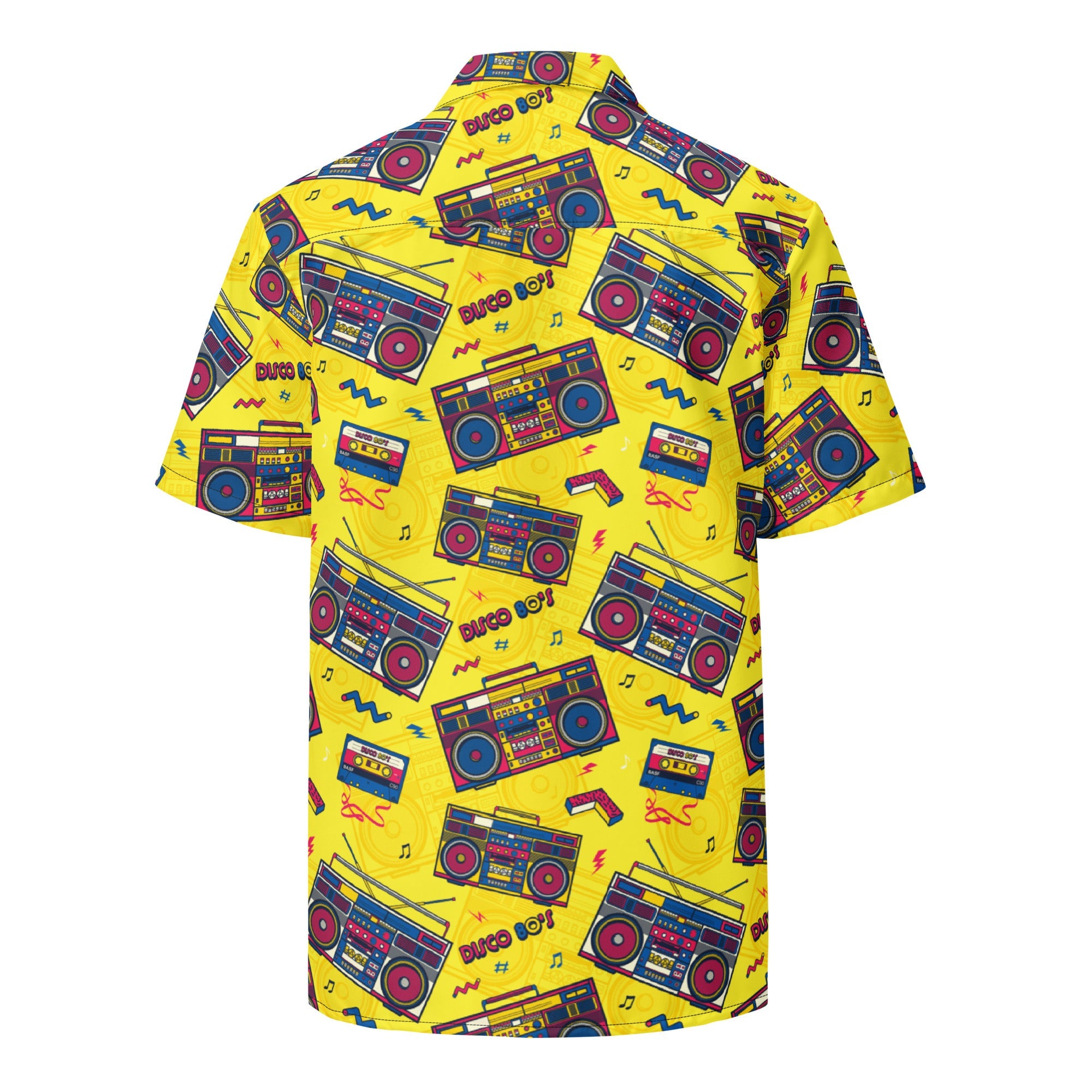 Unisex Button Shirt | 80's Disco Tapes | Pop Art Series | Camo Colors