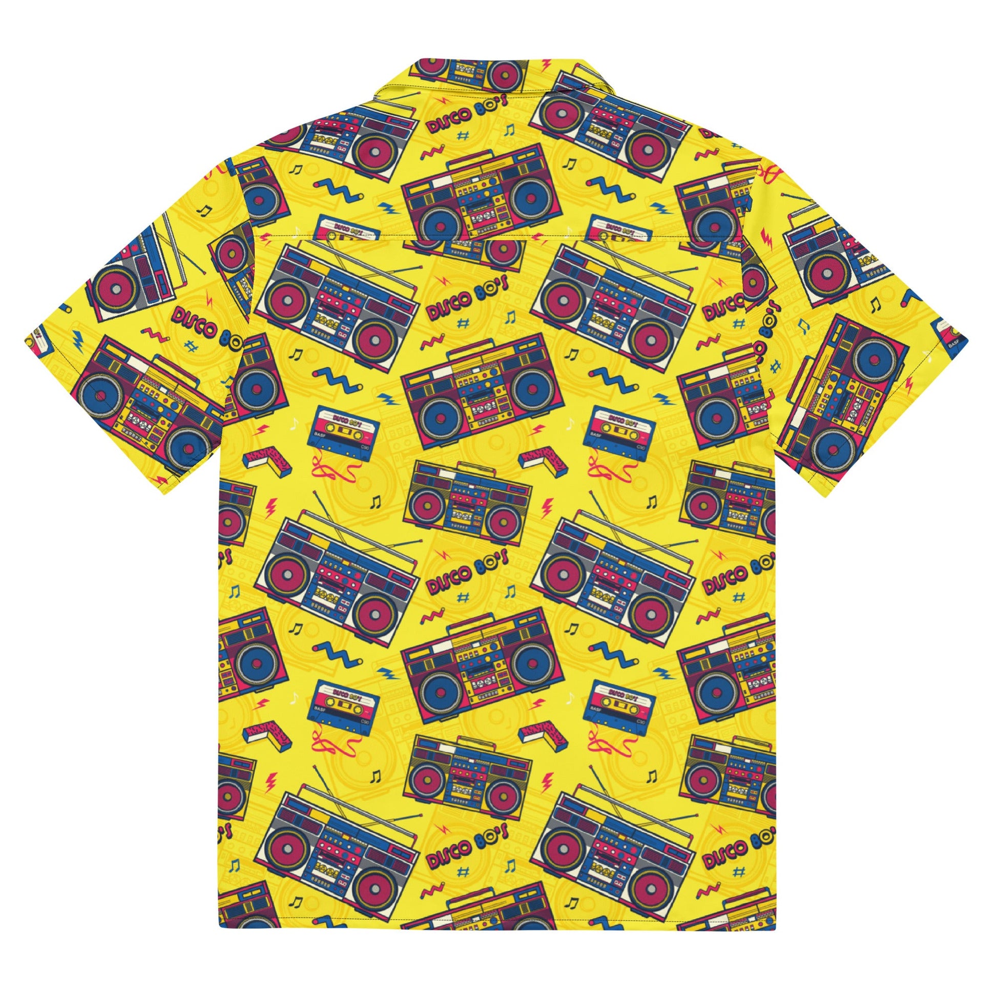 Unisex Button Shirt | 80's Disco Tapes | Pop Art Series | Camo Colors