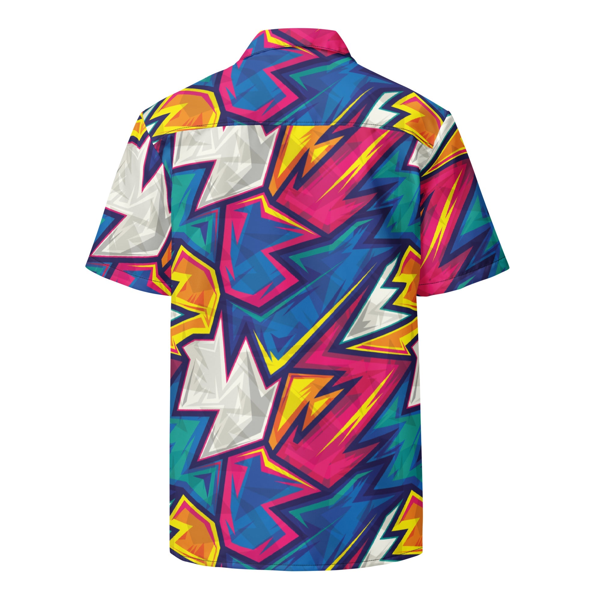 Unisex Button Shirt | Colorful Abstract | Pop Art Series | Camo Colors