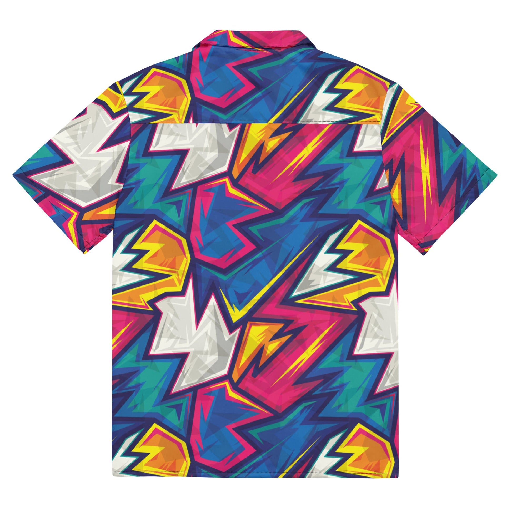 Unisex Button Shirt | Colorful Abstract | Pop Art Series | Camo Colors