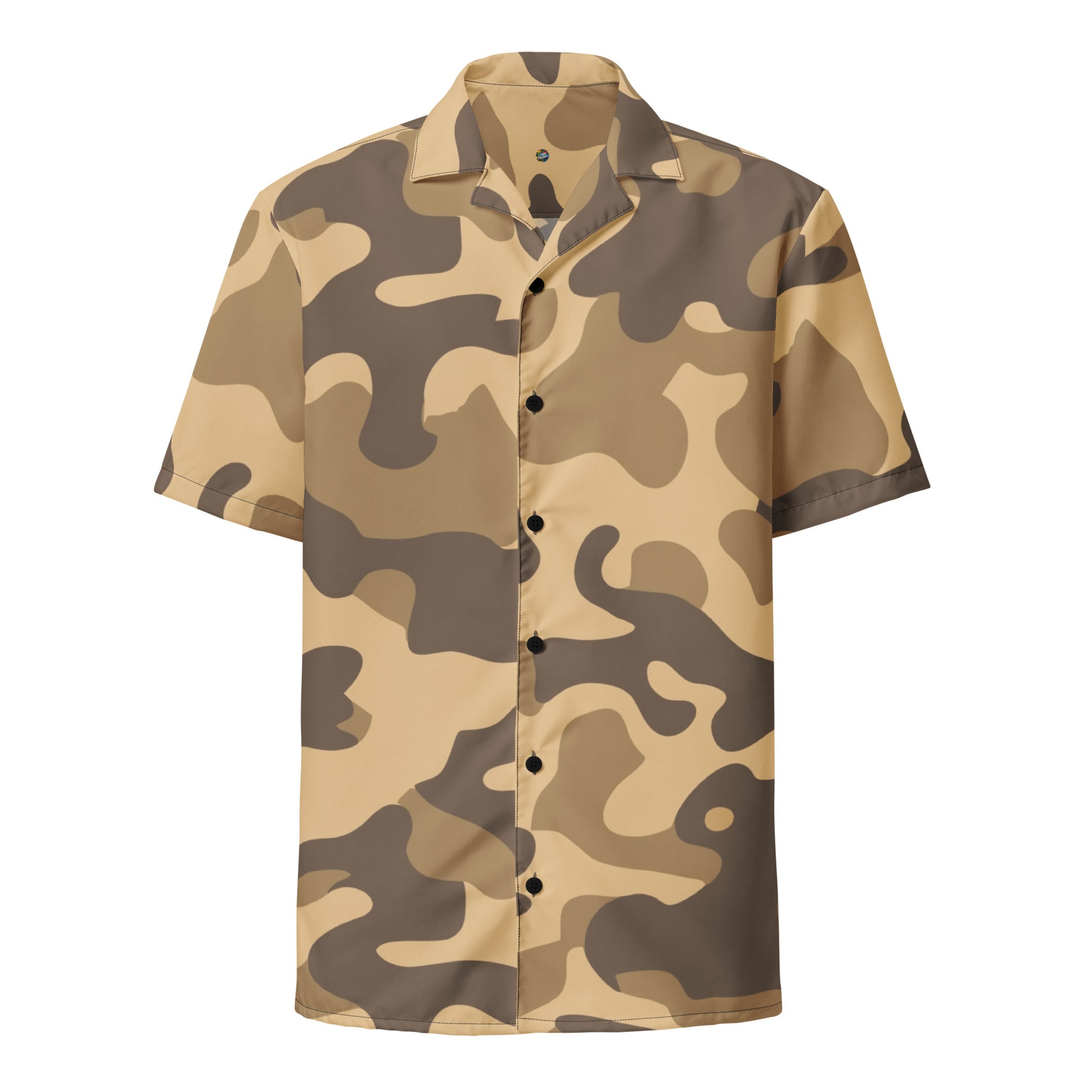 Camo Button Up Shirt | OVERSIZED FIT | Khaki Camouflage Camo Colors