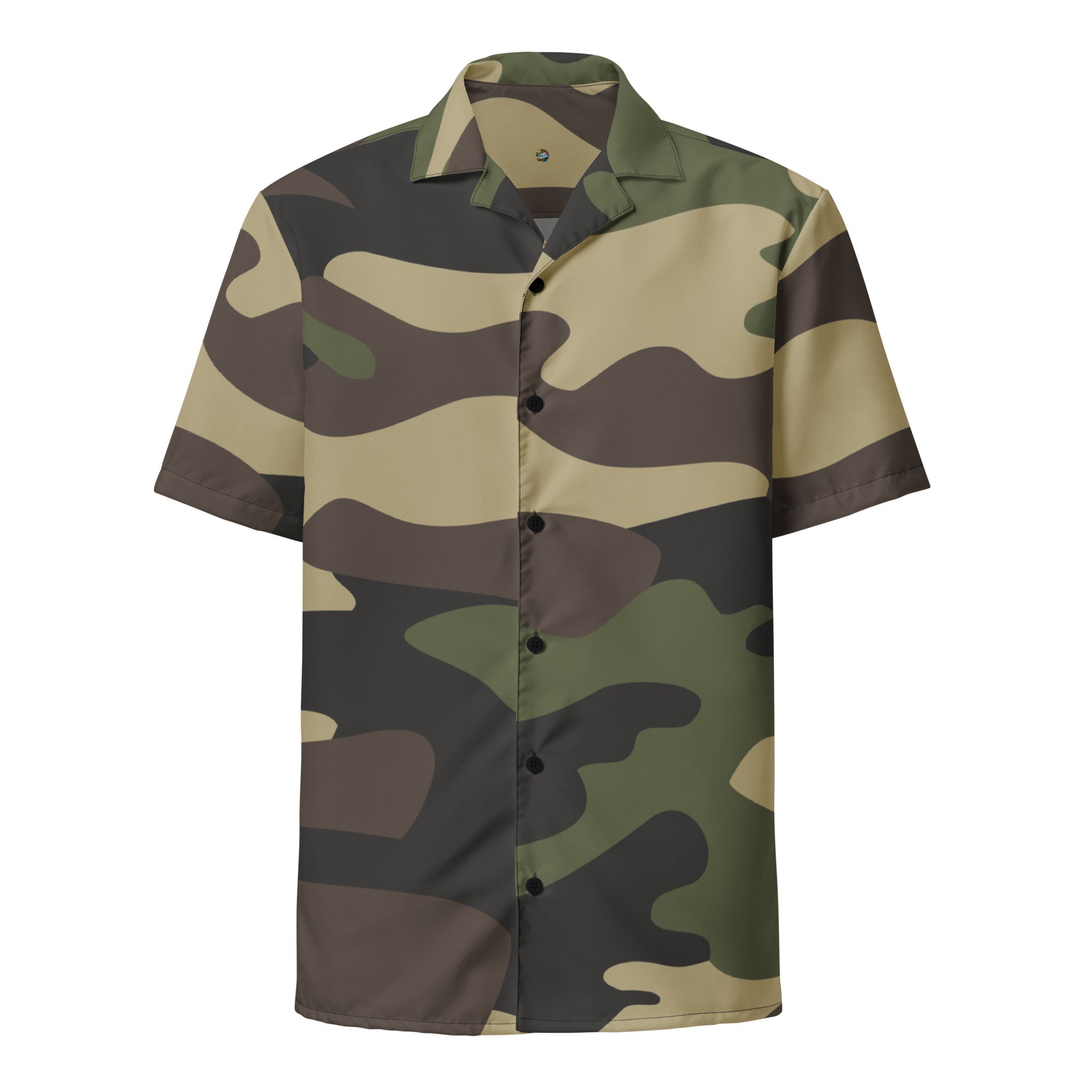 Button Up Shirt | OVERSIZED FIT | Classic Green Camouflage Camo Colors