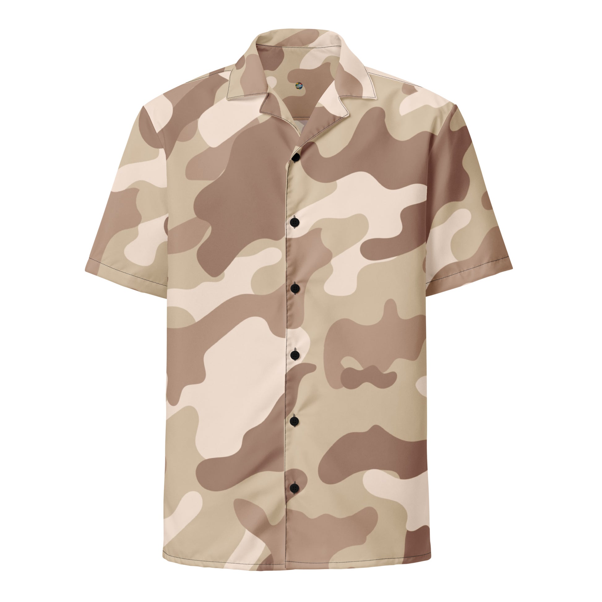 Button Up Shirt | OVERSIZED FIT | Desert Brown Camouflage Camo Colors