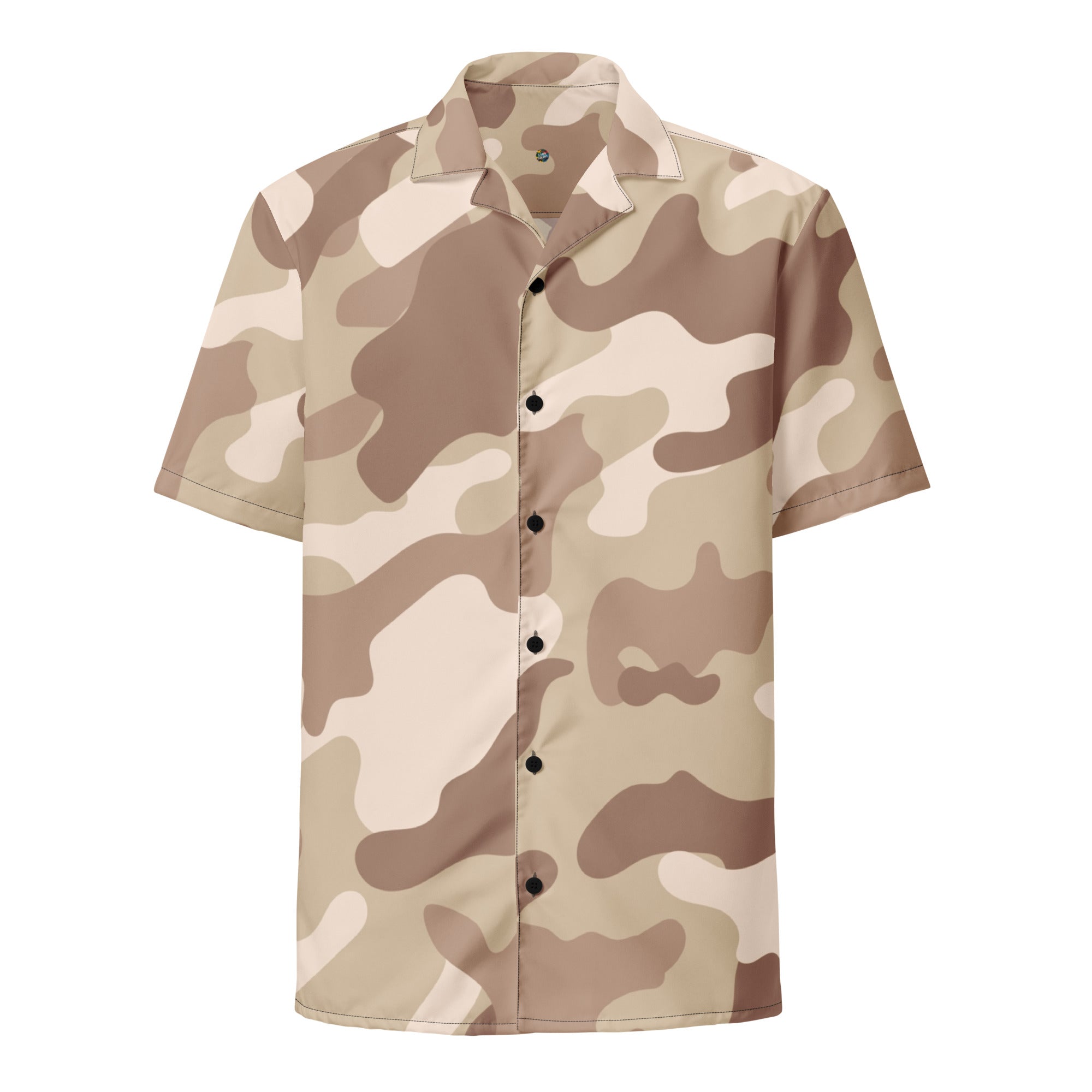 Button Up Shirt | OVERSIZED FIT | Desert Brown Camouflage Camo Colors