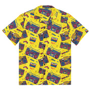 Unisex Button Shirt | 80's Disco Tapes | Pop Art Series | Camo Colors