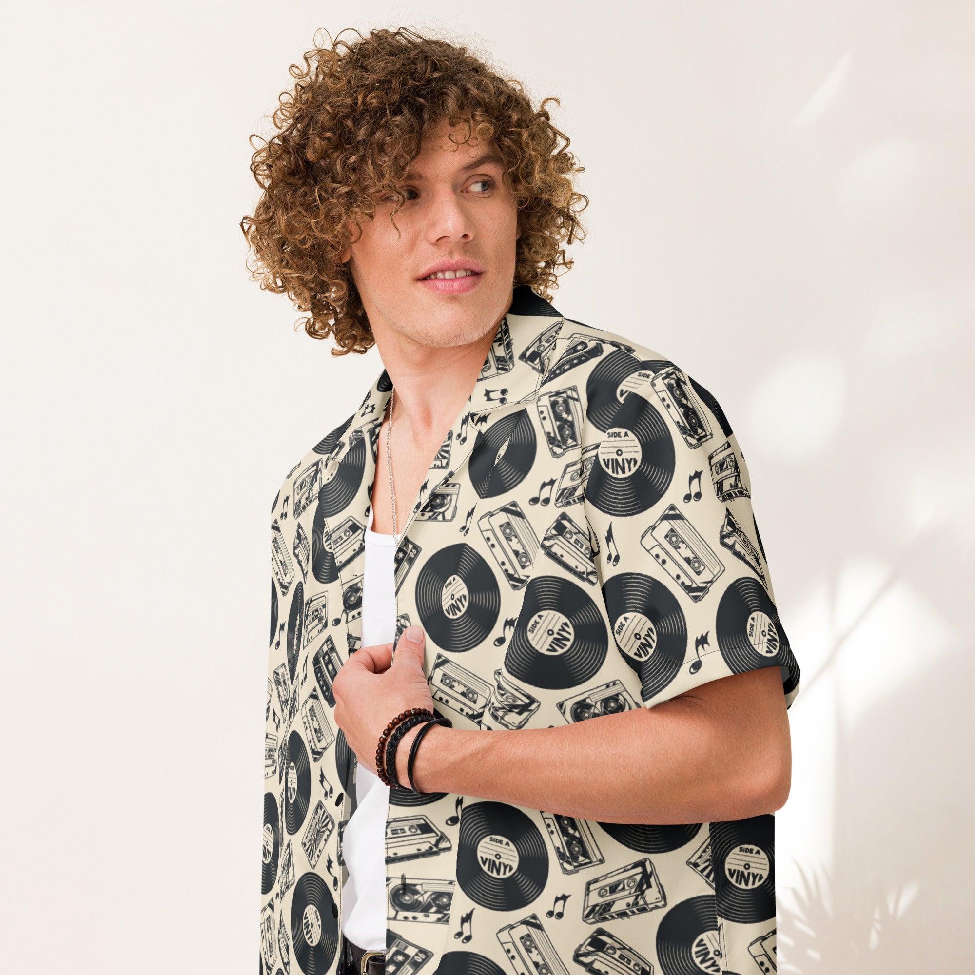 Unisex Button Shirt | Vinyl Love | Pop Art Series | Camo Colors