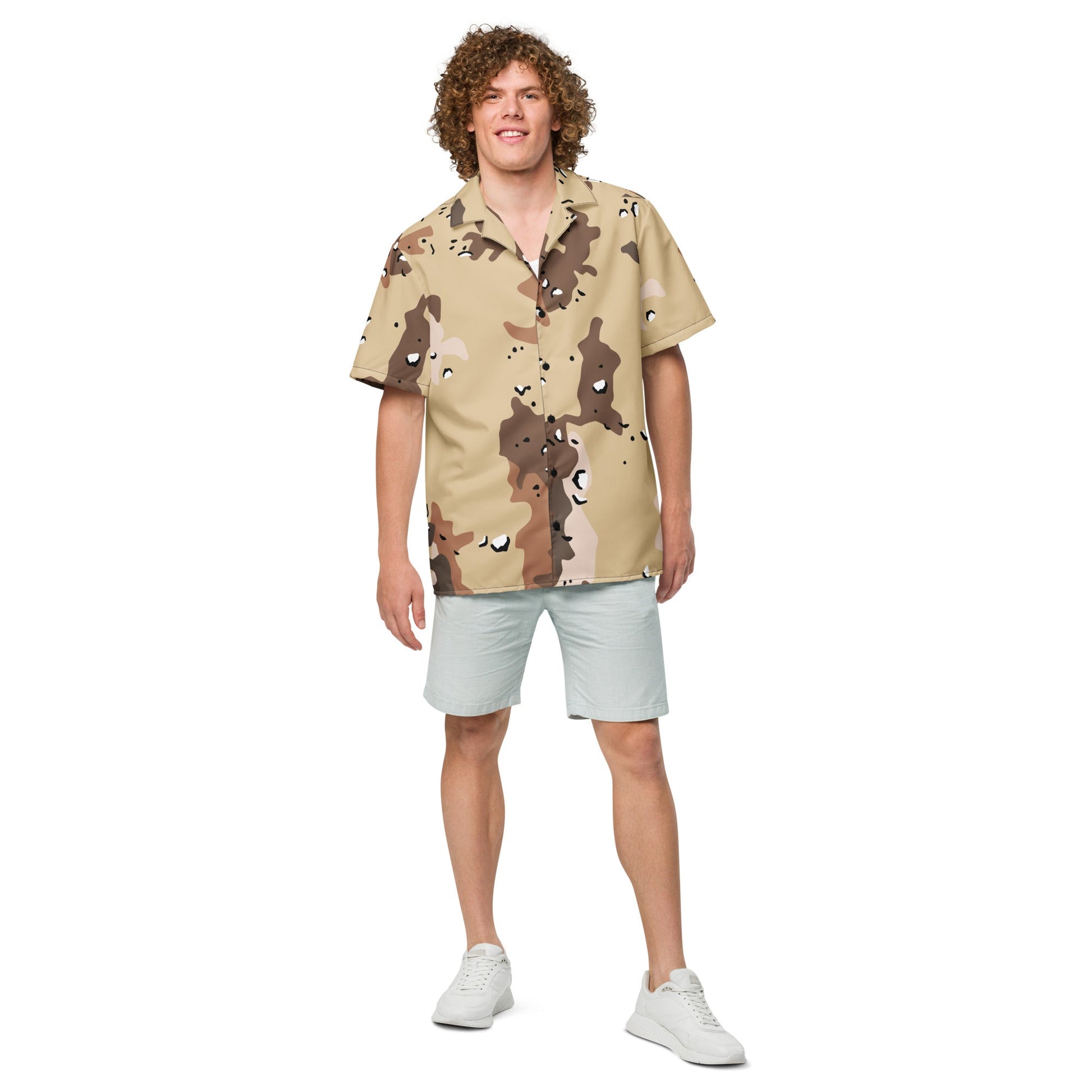 Marines Camouflage Button-up Shirt | Desert Brown | Camo Colors