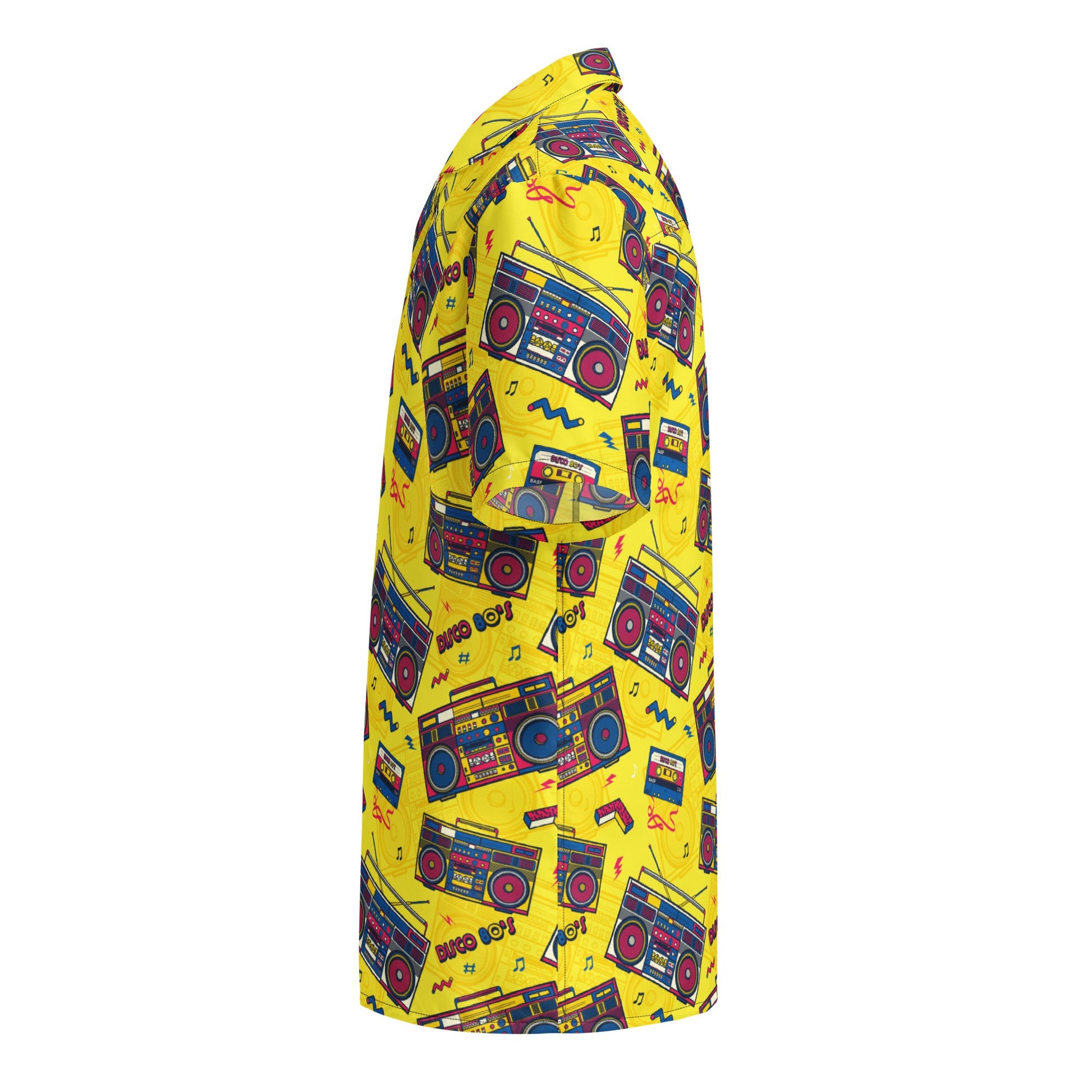 Unisex Button Shirt | 80's Disco Tapes | Pop Art Series | Camo Colors