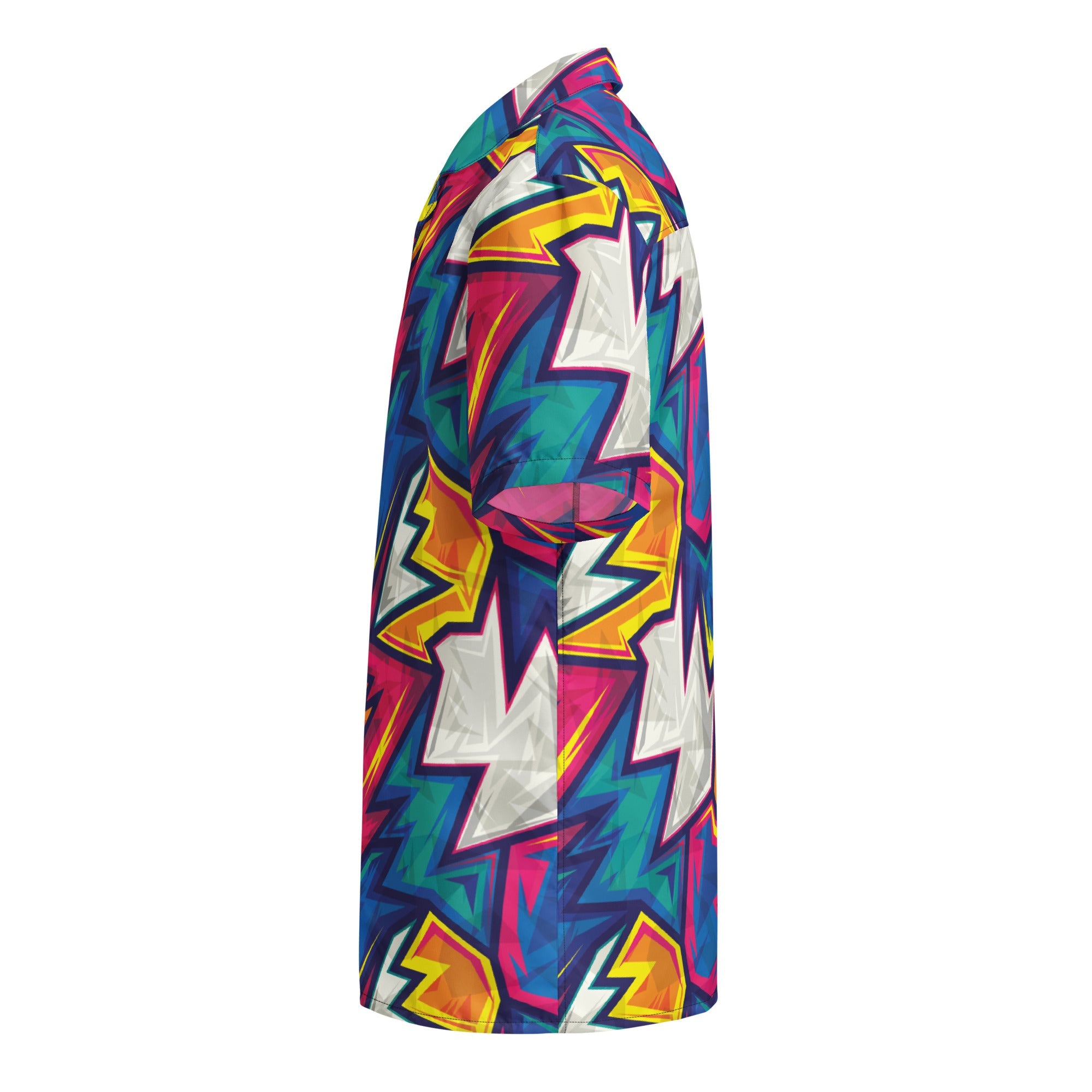 Unisex Button Shirt | Colorful Abstract | Pop Art Series | Camo Colors