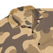 Camo Button Up Shirt | OVERSIZED FIT | Khaki Camouflage Camo Colors