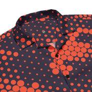 Camo Button Up Shirt | Orange & Blue Digital Camouflage Camo Colors