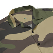 Button Up Shirt | OVERSIZED FIT | Classic Green Camouflage Camo Colors