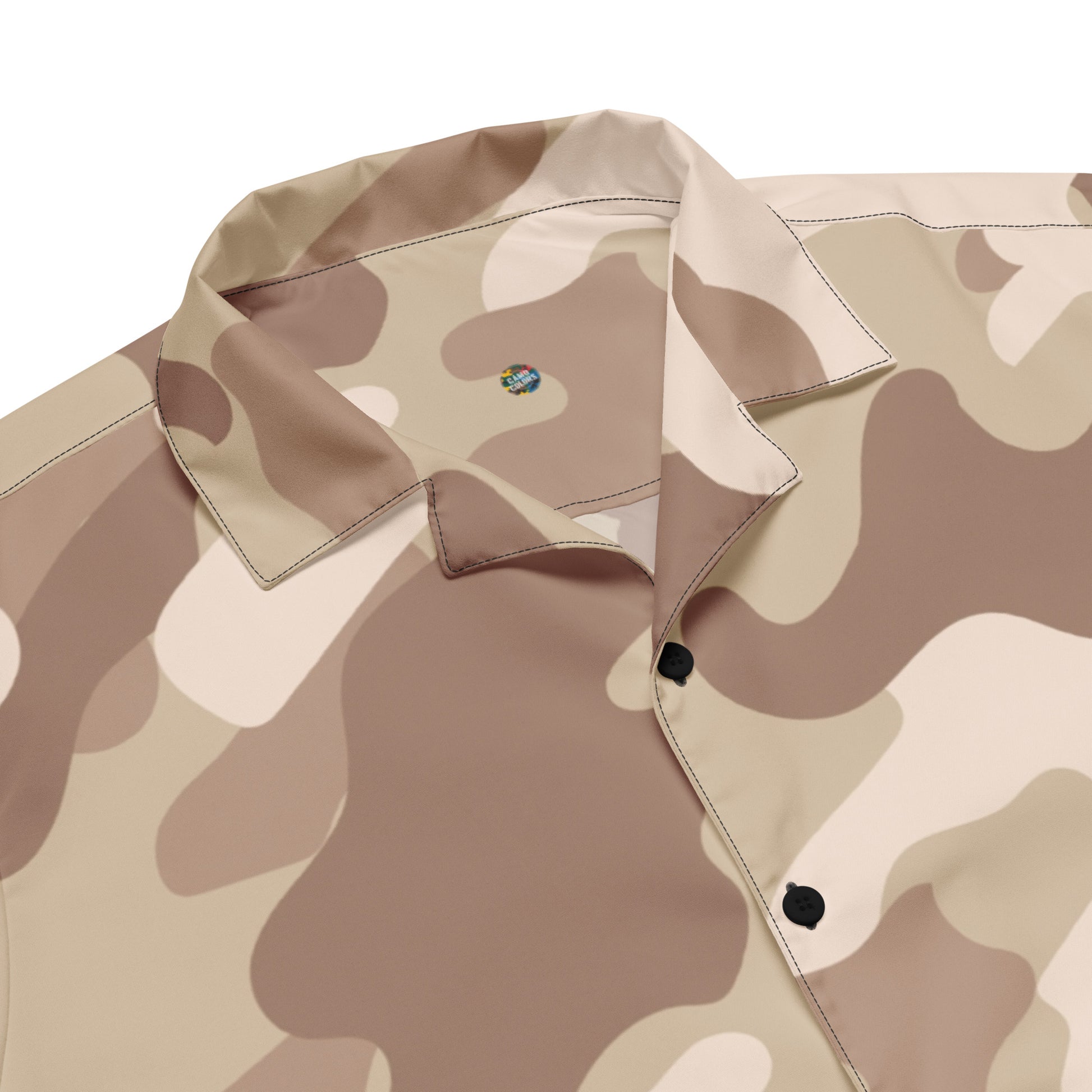 Button Up Shirt | OVERSIZED FIT | Desert Brown Camouflage Camo Colors