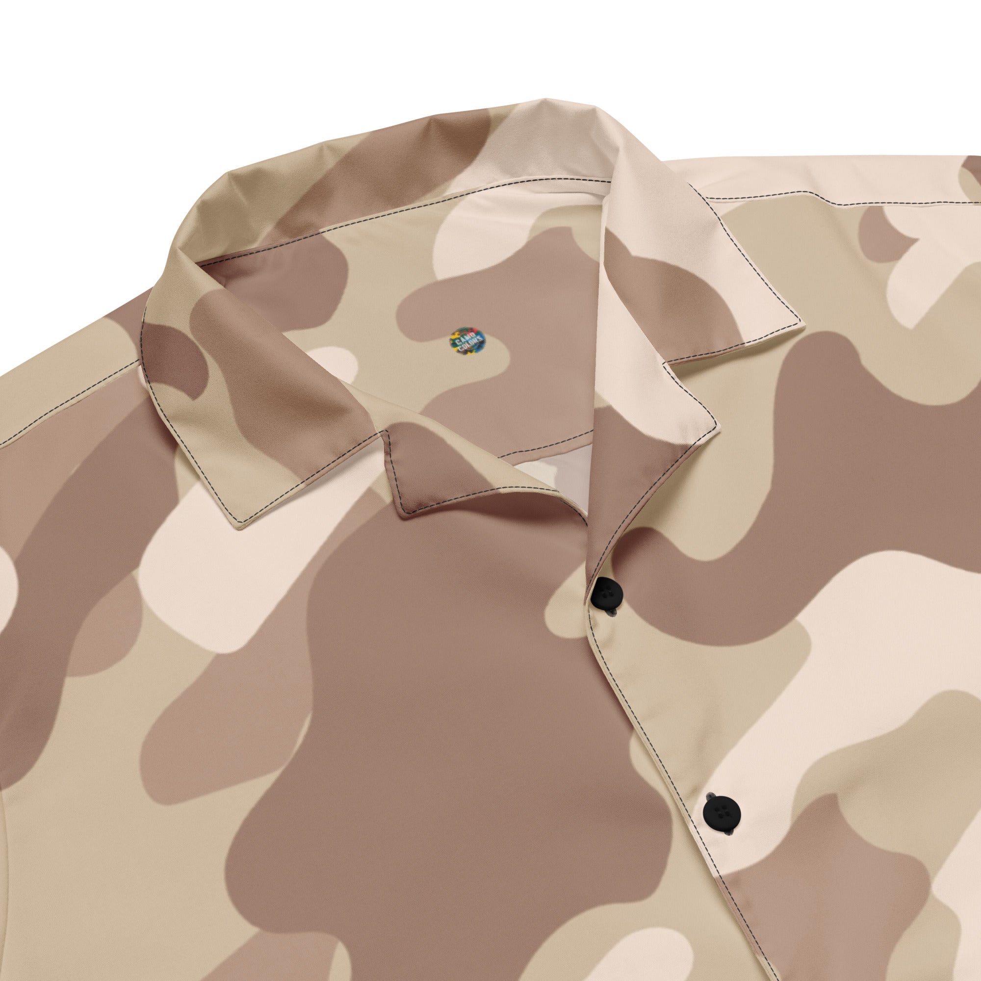 Button Up Shirt | OVERSIZED FIT | Desert Brown Camouflage Camo Colors