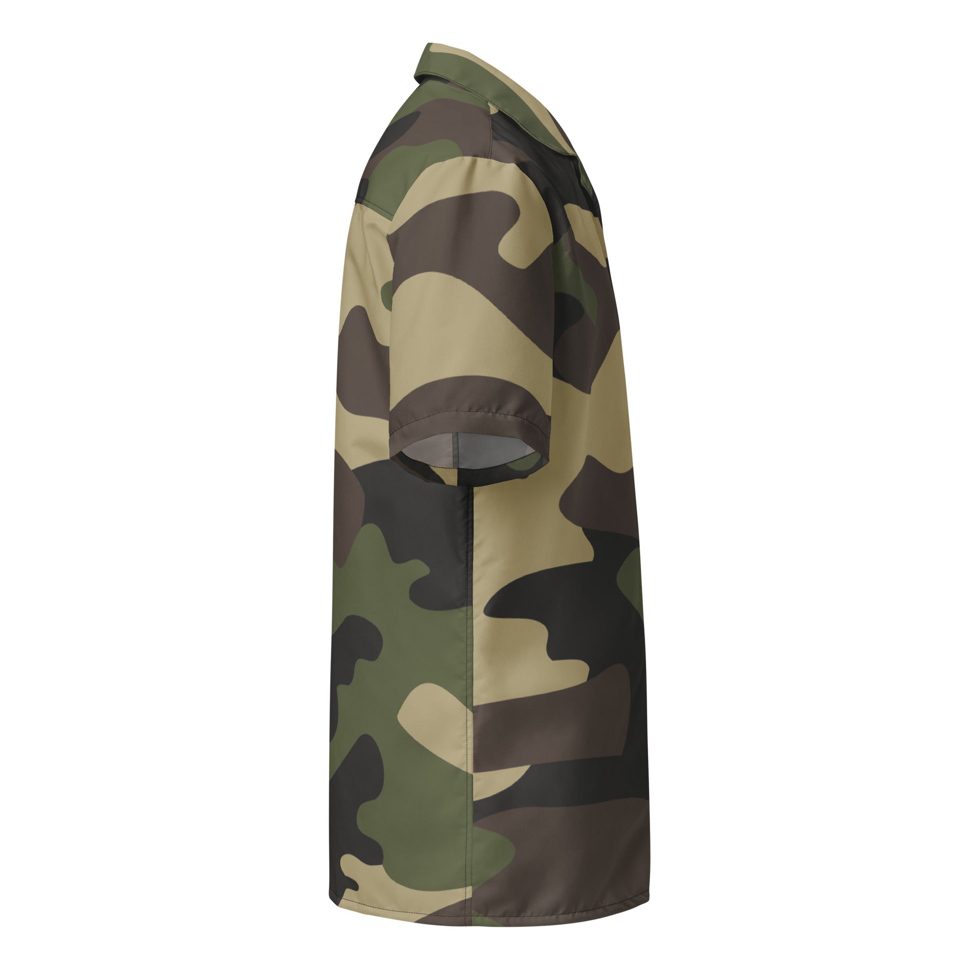 Button Up Shirt | OVERSIZED FIT | Classic Green Camouflage Camo Colors