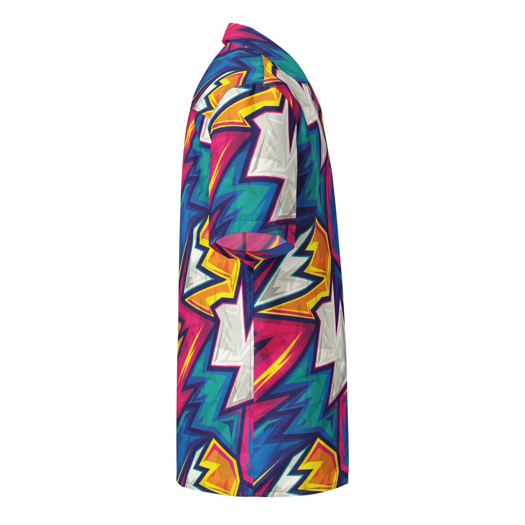 Unisex Button Shirt | Colorful Abstract | Pop Art Series | Camo Colors