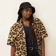 Leopard Button Up Shirt | OVERSIZED FIT | Brown & Black Camo Colors