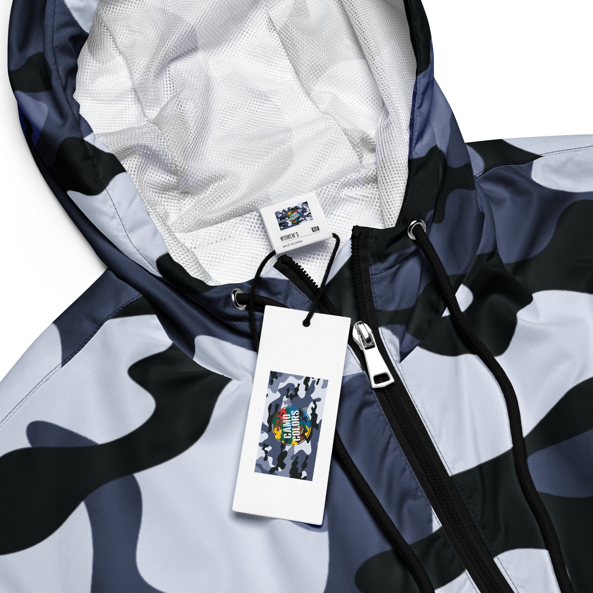 Women's Windbreaker | Light Blue Camouflage Camo Colors